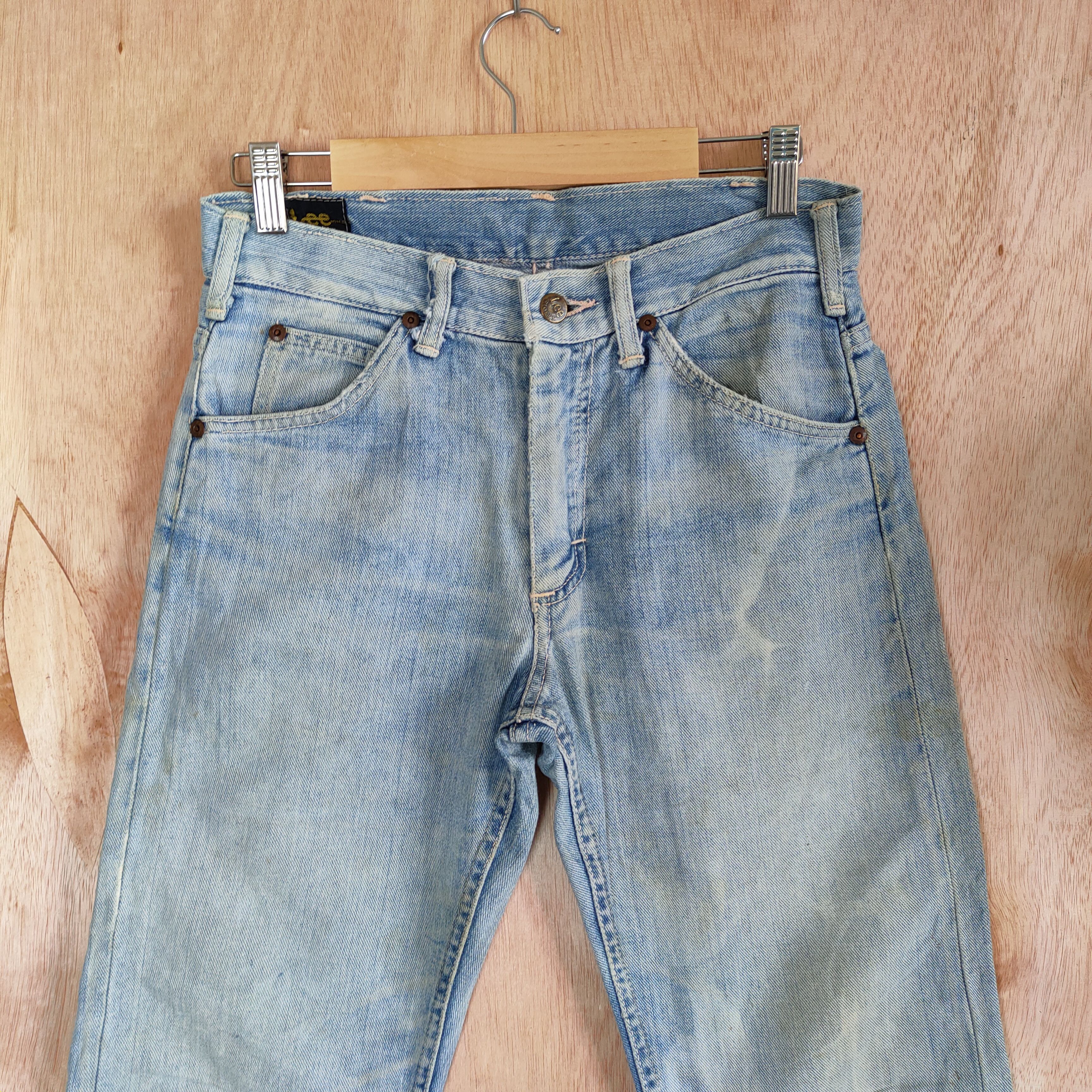 Lee VINTAGE LEE FADED BLUE RIPPED JEANS DENIM PANTS Size US 28 / EU 44 - 2 Thumbnail