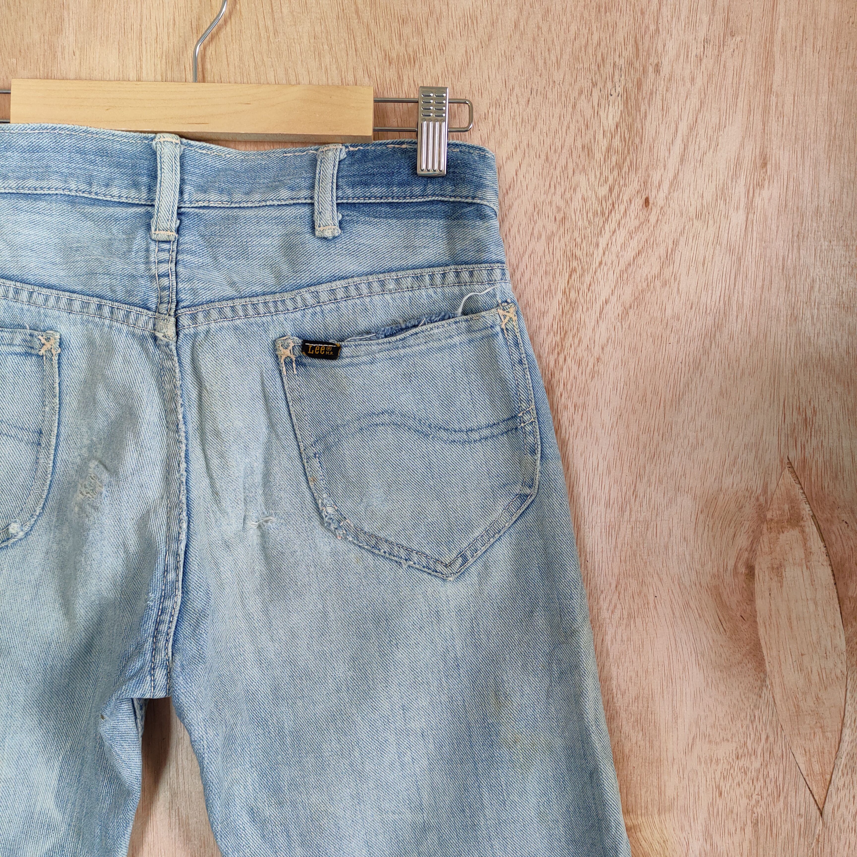 Lee VINTAGE LEE FADED BLUE RIPPED JEANS DENIM PANTS Size US 28 / EU 44 - 12 Thumbnail