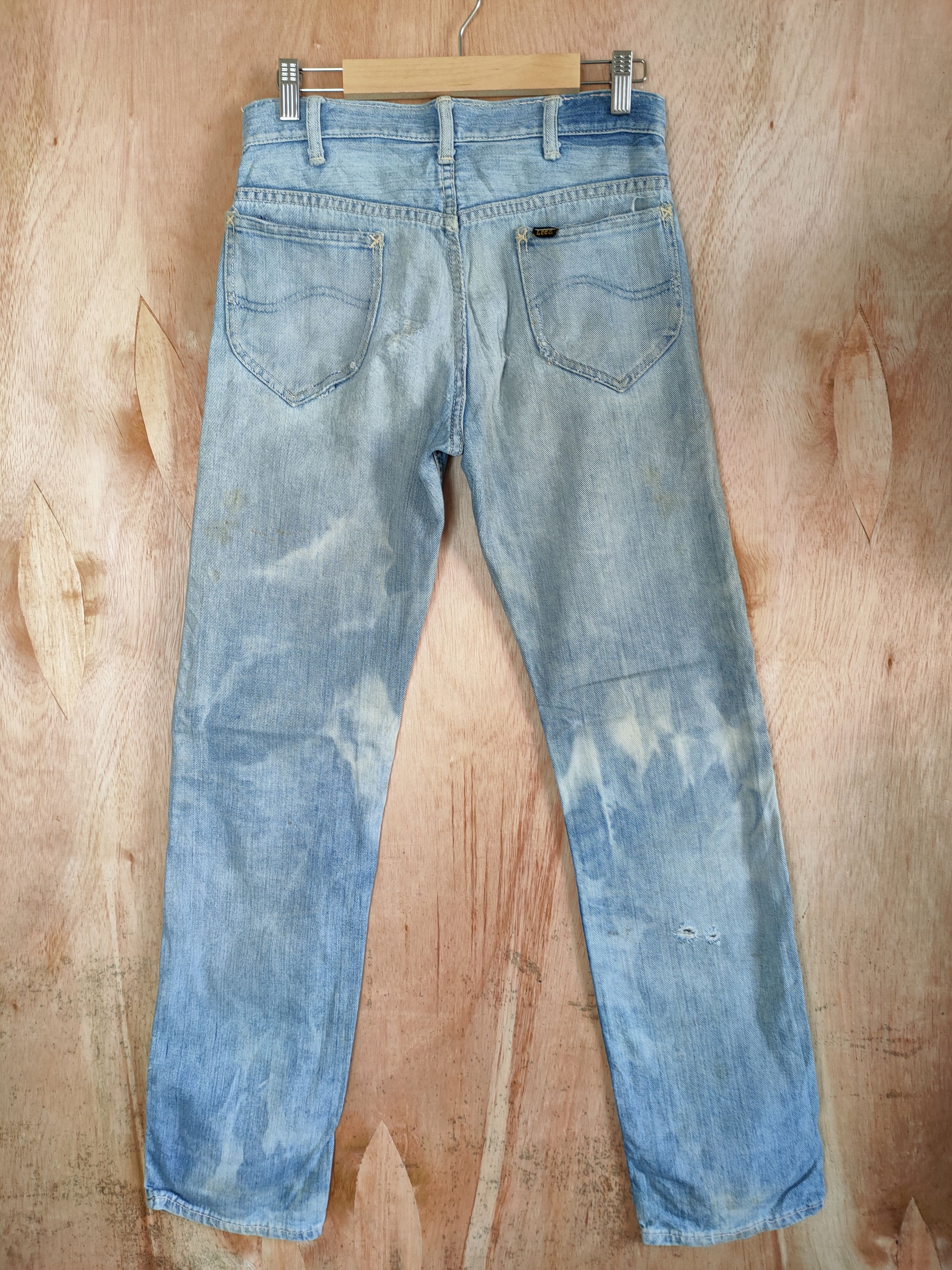 Lee VINTAGE LEE FADED BLUE RIPPED JEANS DENIM PANTS Size US 28 / EU 44 - 8 Thumbnail