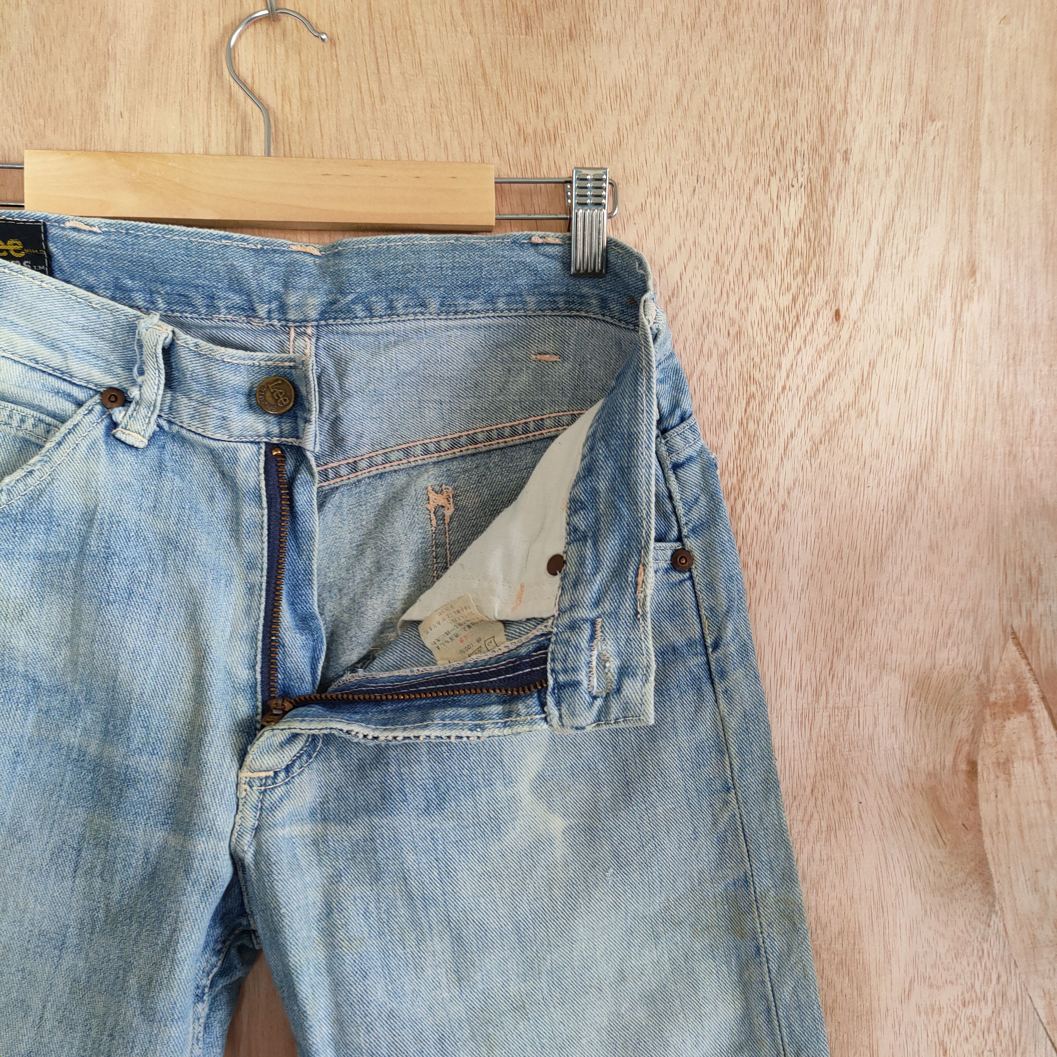 Lee VINTAGE LEE FADED BLUE RIPPED JEANS DENIM PANTS Size US 28 / EU 44 - 13 Thumbnail