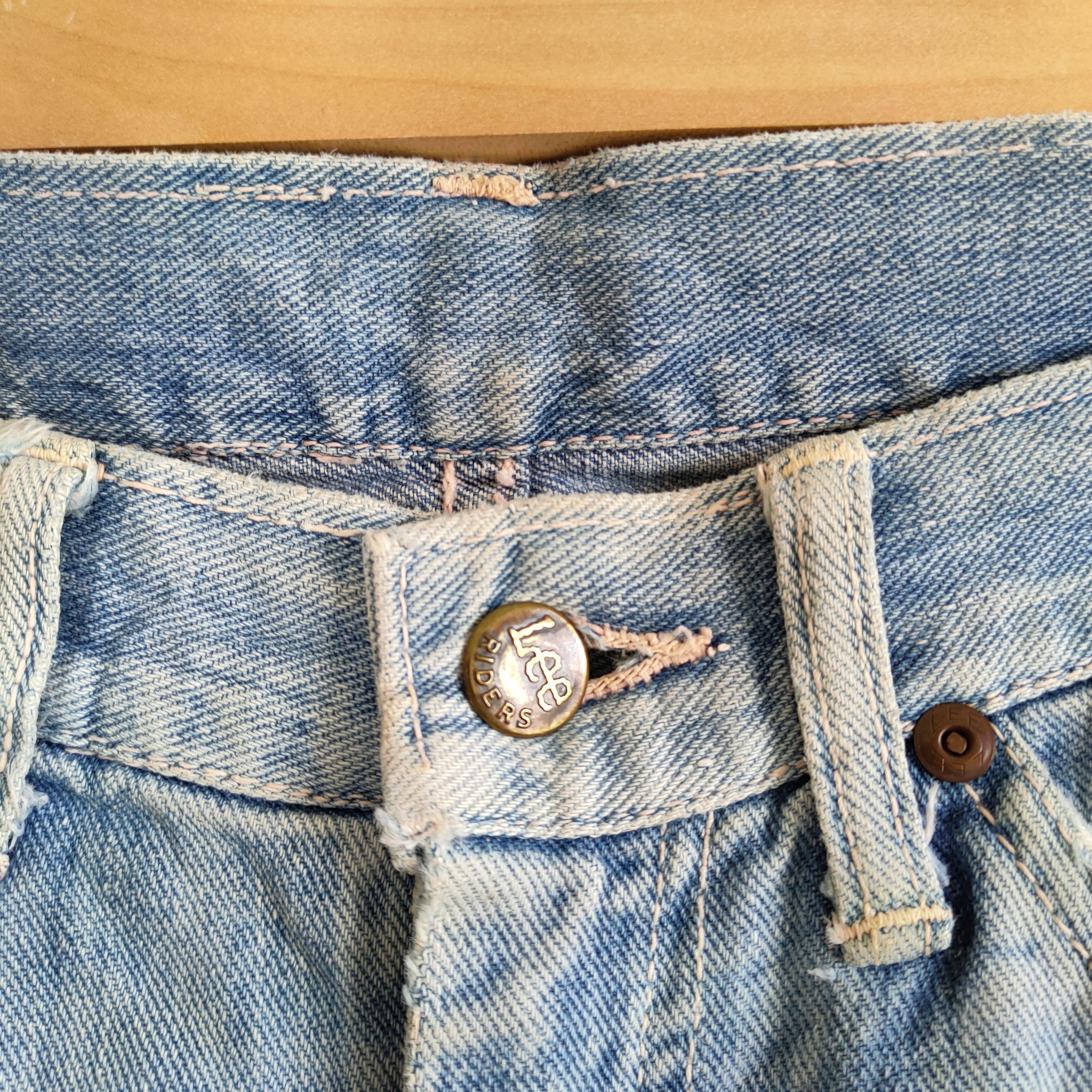Lee VINTAGE LEE FADED BLUE RIPPED JEANS DENIM PANTS Size US 28 / EU 44 - 7 Thumbnail