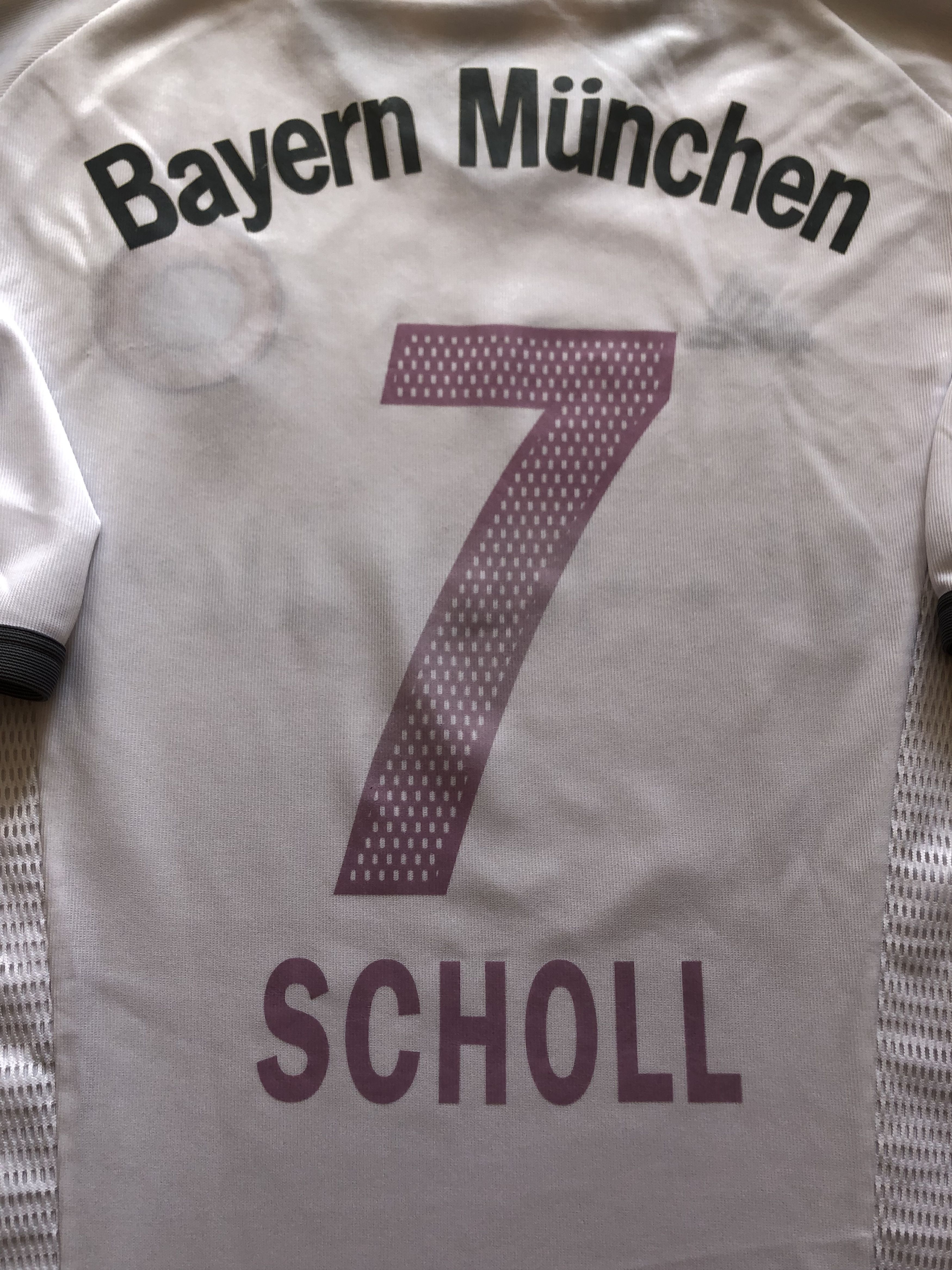 Adidas Bayern Munich football shirt 2002 #7 Scholl Tee Y2K Sport Size US L / EU 52-54 / 3 - 12 Thumbnail