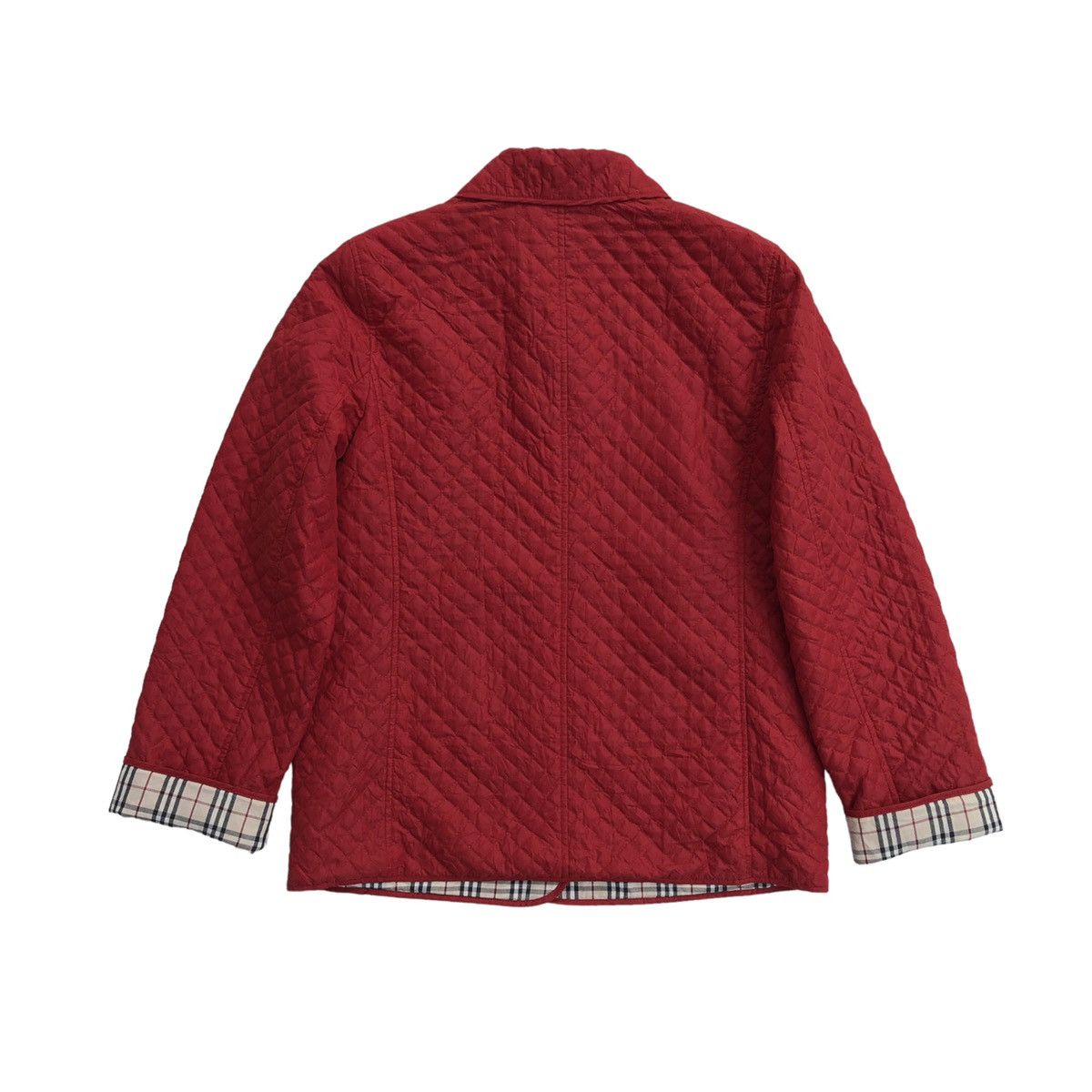 Burberry Burberry London Women Quilted Red Lined Novacheck Jacket Size M / US 6-8 / IT 42-44 - 8 Thumbnail