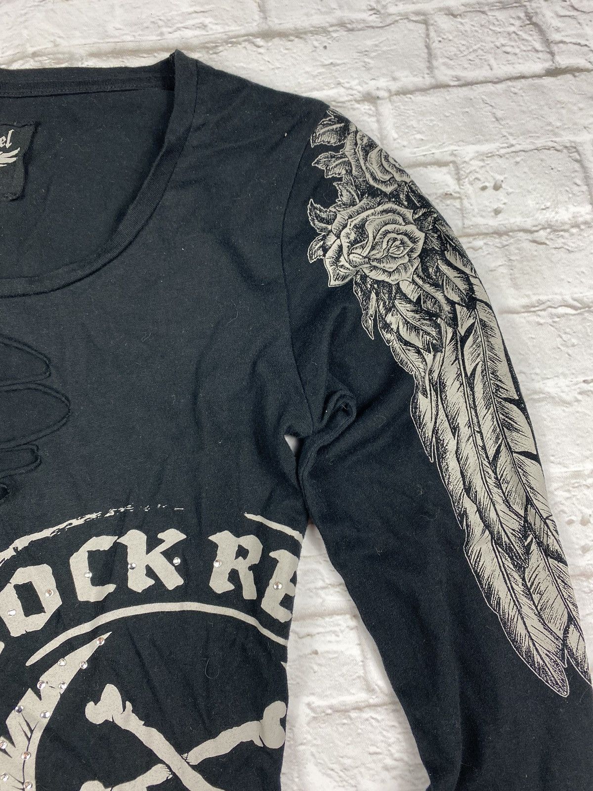 Band Tees × Vintage Rock Rebel longsleeve for rave y2k style Size US XS / EU 42 / 0 - 3 Thumbnail