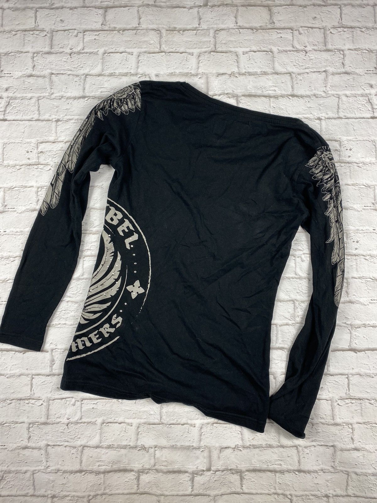 Band Tees × Vintage Rock Rebel longsleeve for rave y2k style Size US XS / EU 42 / 0 - 6 Thumbnail