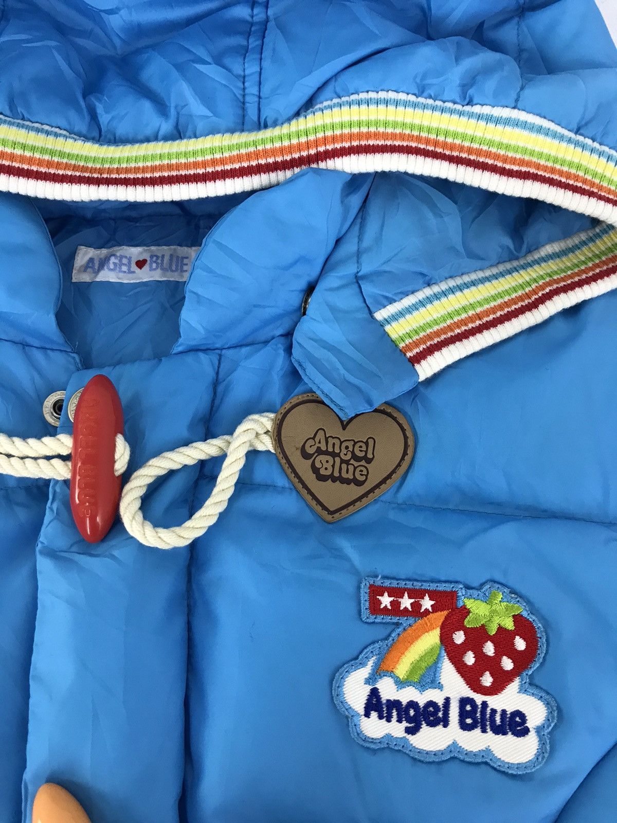 Japanese Brand Vintage Angel Blue Cute Girl Parka Puffer Long Jacket Size M / US 6-8 / IT 42-44 - 4 Thumbnail