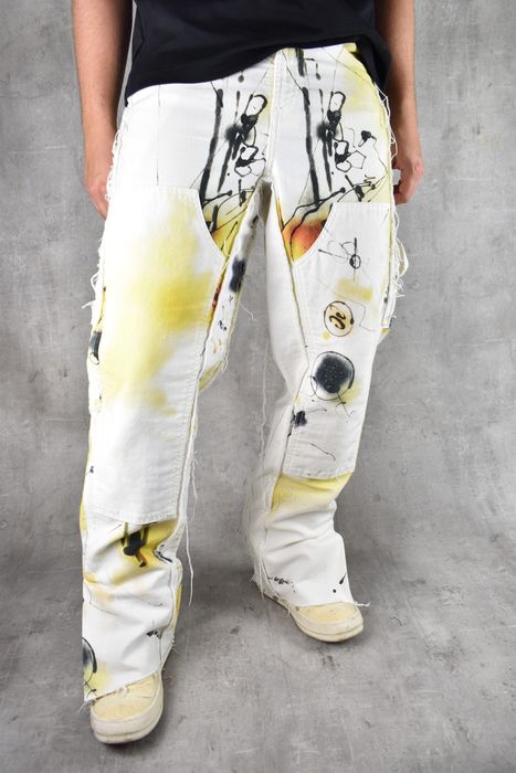 Off-White OFF-WHITE x Futura Carpenter Abstract Denim Pants | Grailed