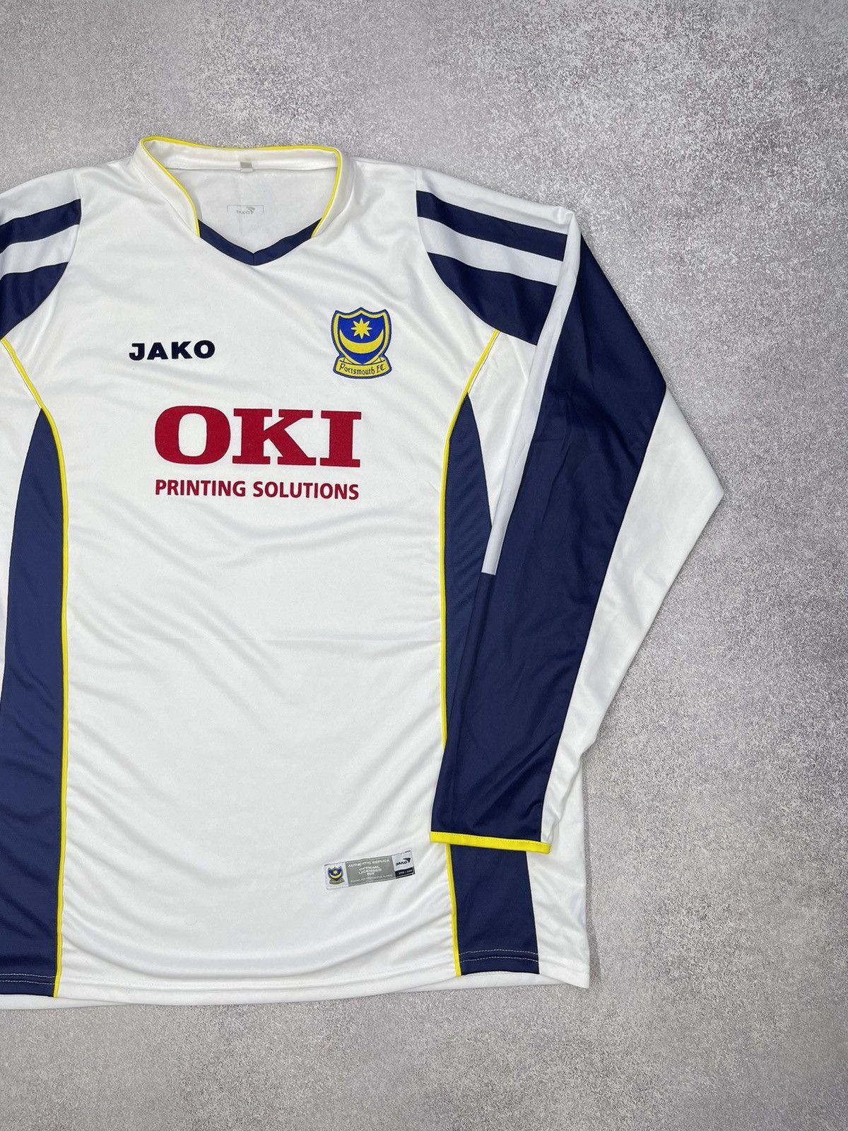 Vintage Vintage Soccer Jersey Jako Portsmouth 2005/2006 OKI Y2K Size US XL / EU 56 / 4 - 3 Thumbnail