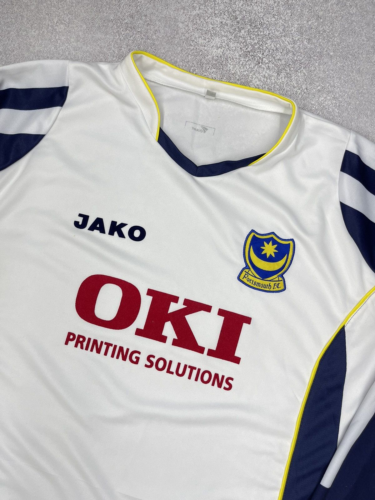 Vintage Vintage Soccer Jersey Jako Portsmouth 2005/2006 OKI Y2K Size US XL / EU 56 / 4 - 4 Thumbnail