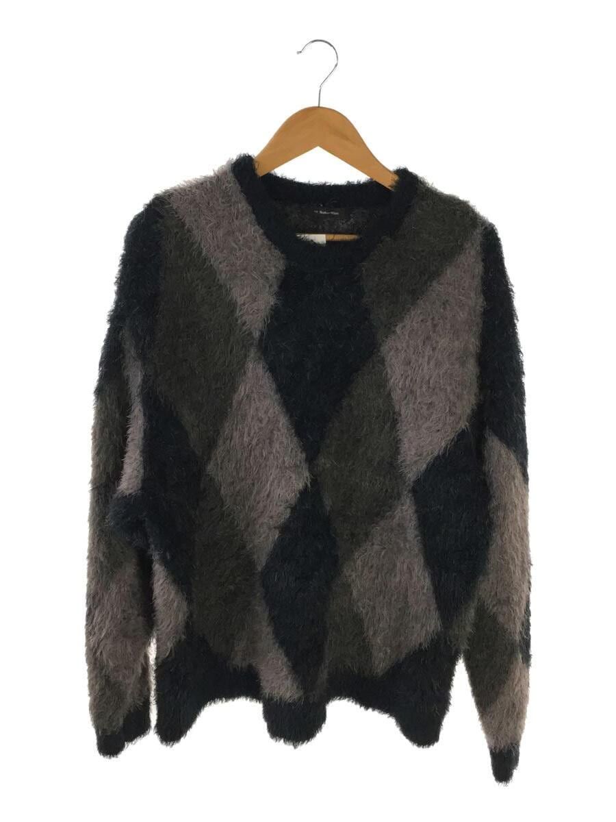 Number (N)ine Fuzzy Argyle Sweater Size US XL / EU 56 / 4 - 1 Thumbnail