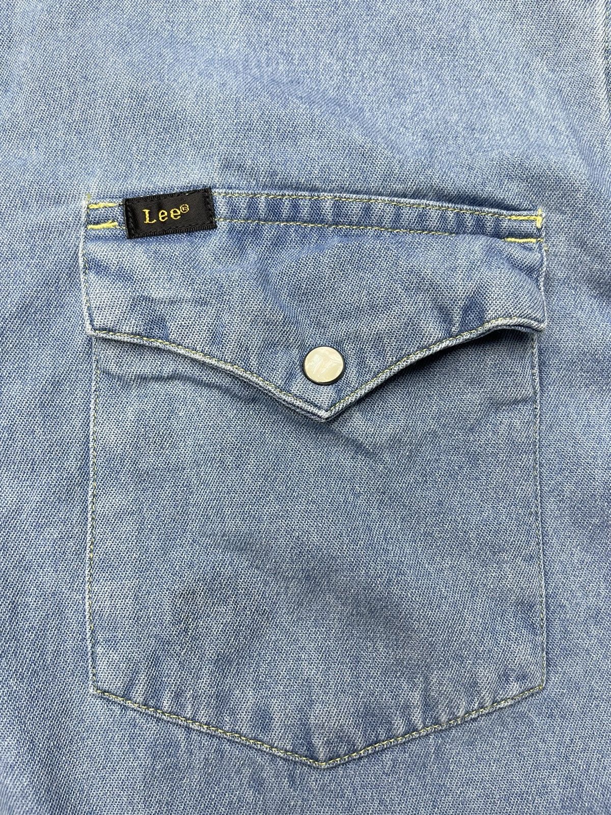 Lee Vintage Lee Denim Shirt Western Pearl Button Y2K Size US L / EU 52-54 / 3 - 5 Thumbnail