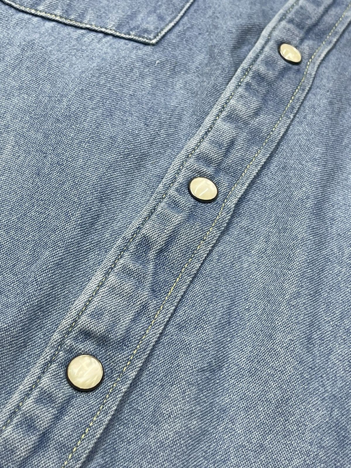 Lee Vintage Lee Denim Shirt Western Pearl Button Y2K Size US L / EU 52-54 / 3 - 7 Thumbnail