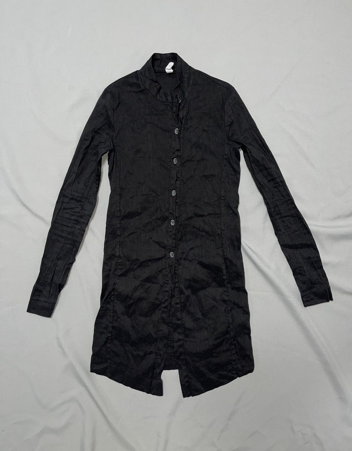 Other Primordial is Primitive Avant Garde Simple Linen Black Coat Size S / US 4 / IT 40 - 3 Thumbnail