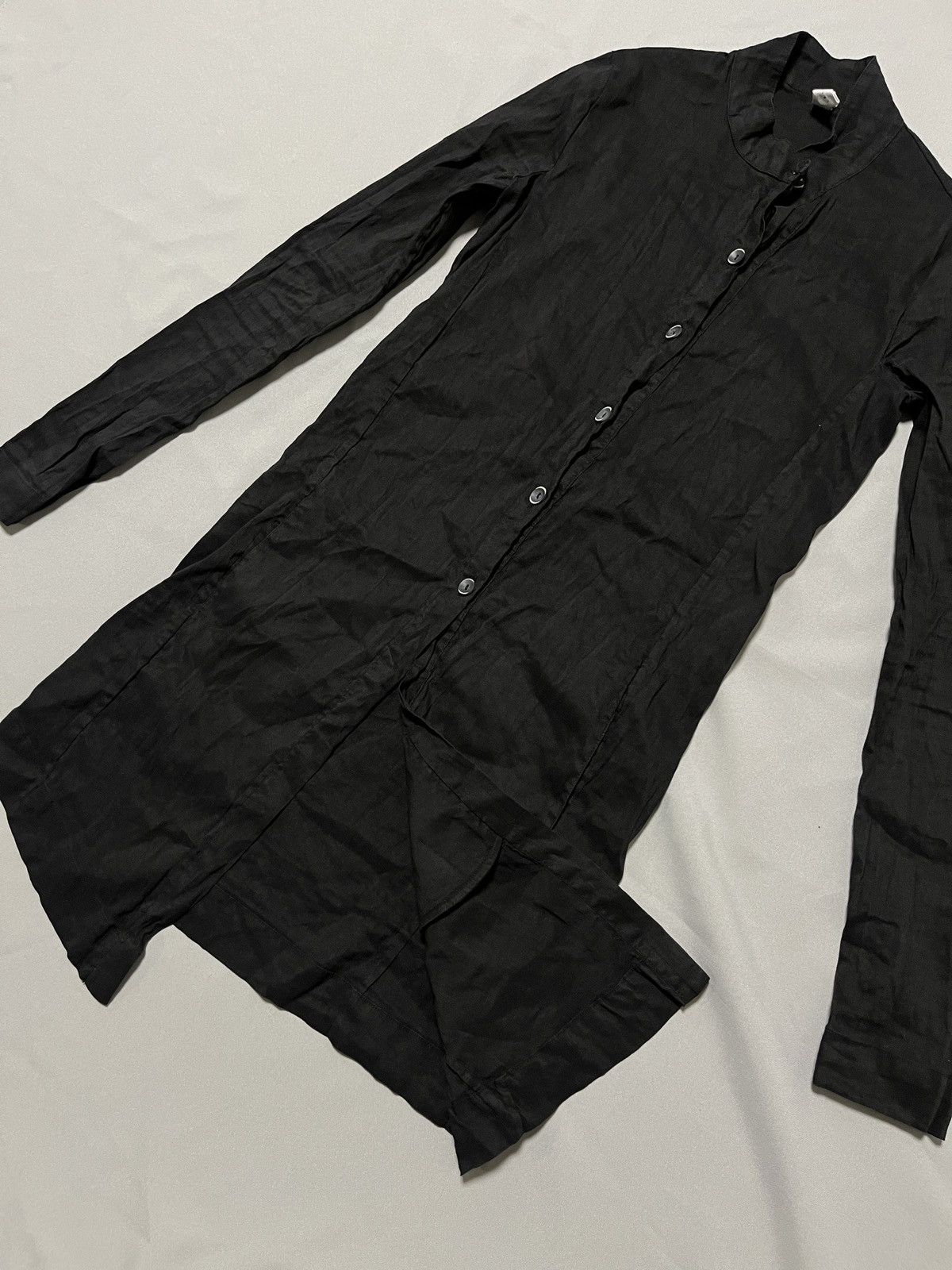 Other Primordial is Primitive Avant Garde Simple Linen Black Coat Size S / US 4 / IT 40 - 13 Thumbnail
