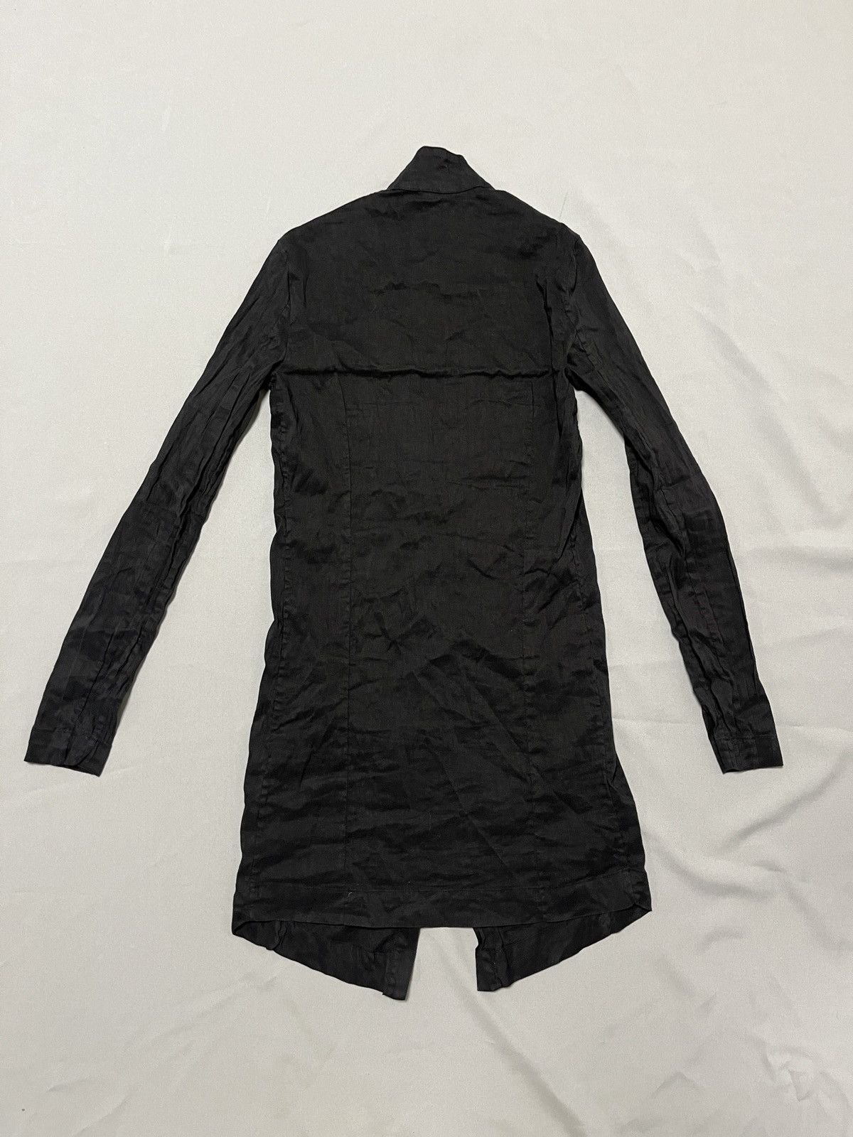 Other Primordial is Primitive Avant Garde Simple Linen Black Coat Size S / US 4 / IT 40 - 14 Thumbnail