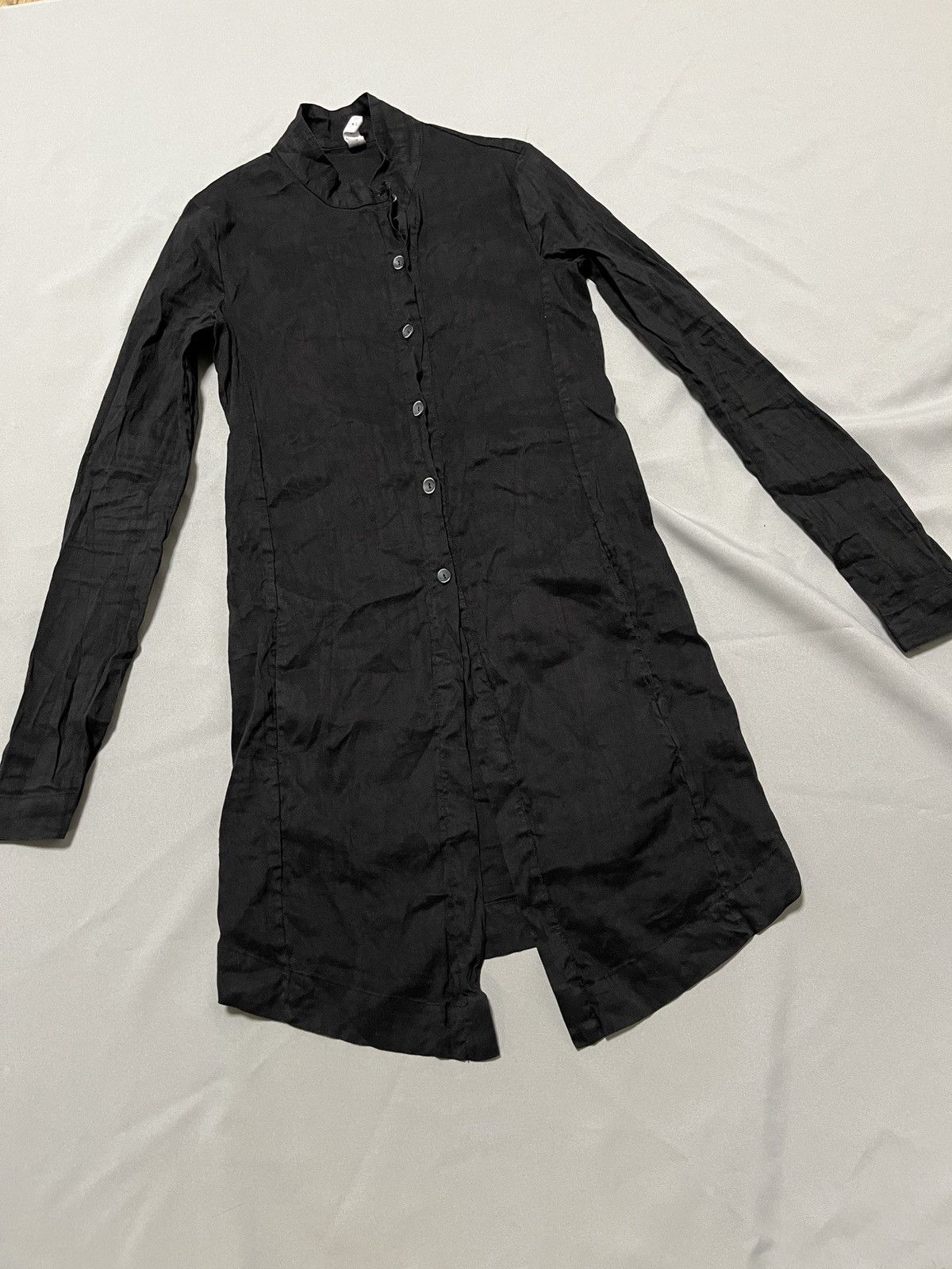Other Primordial is Primitive Avant Garde Simple Linen Black Coat Size S / US 4 / IT 40 - 5 Thumbnail