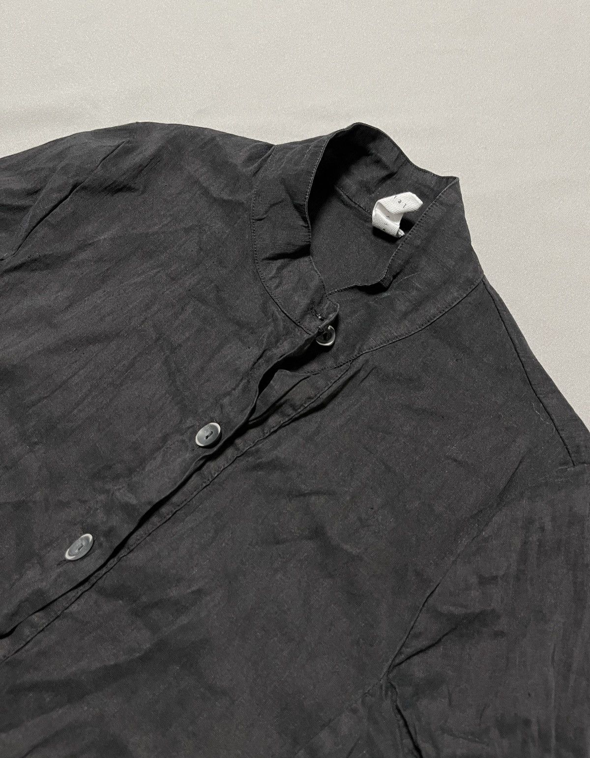 Other Primordial is Primitive Avant Garde Simple Linen Black Coat Size S / US 4 / IT 40 - 9 Thumbnail