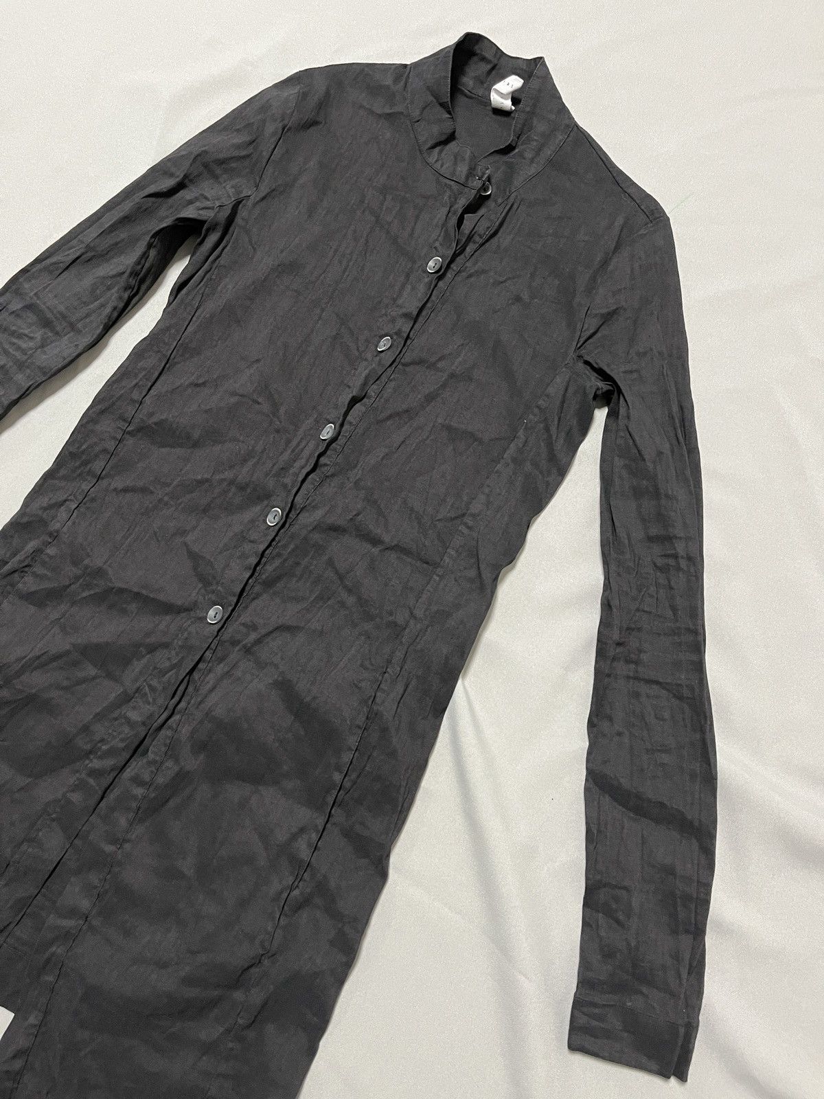 Other Primordial is Primitive Avant Garde Simple Linen Black Coat Size S / US 4 / IT 40 - 8 Thumbnail