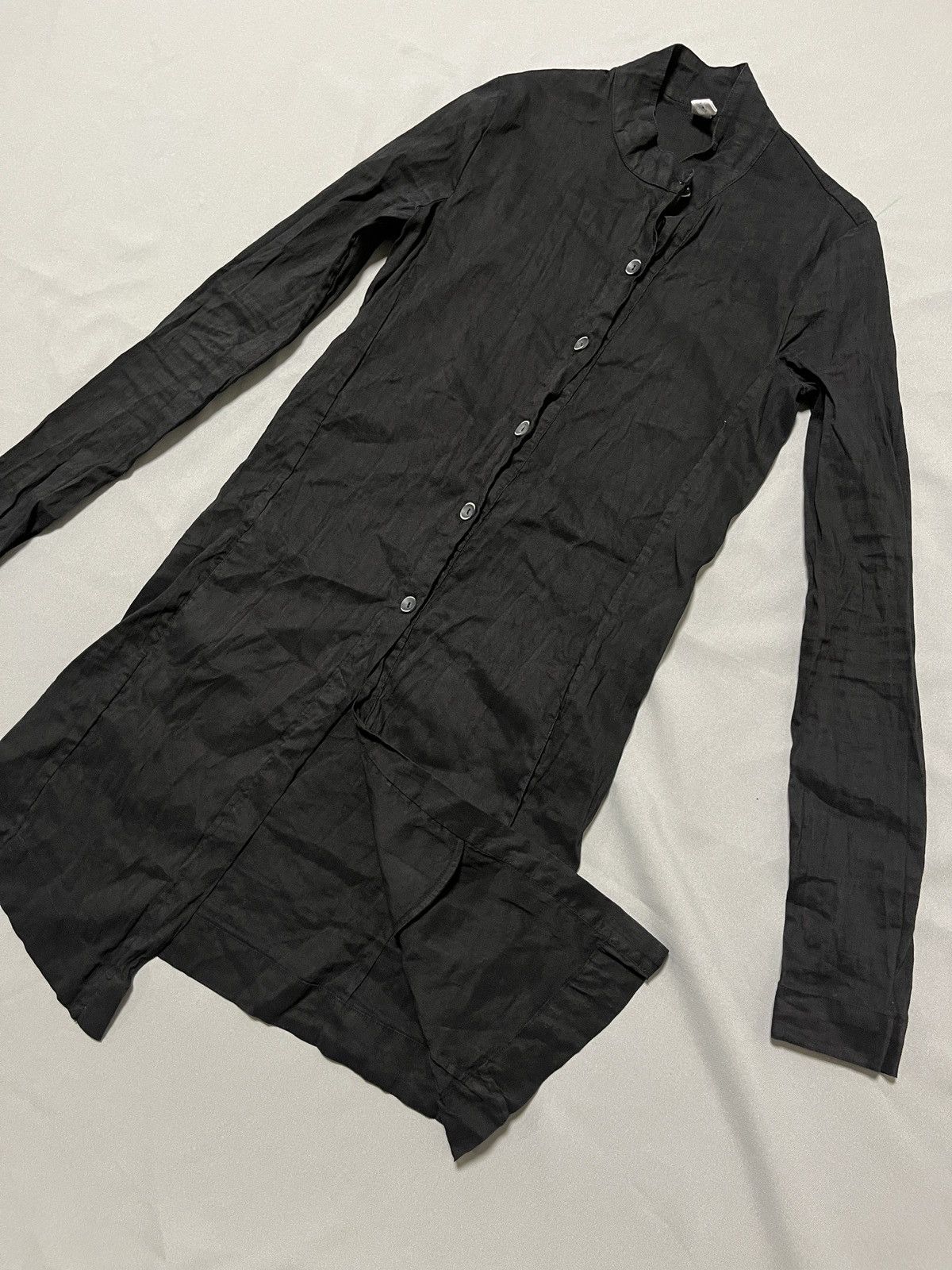 Other Primordial is Primitive Avant Garde Simple Linen Black Coat Size S / US 4 / IT 40 - 12 Thumbnail