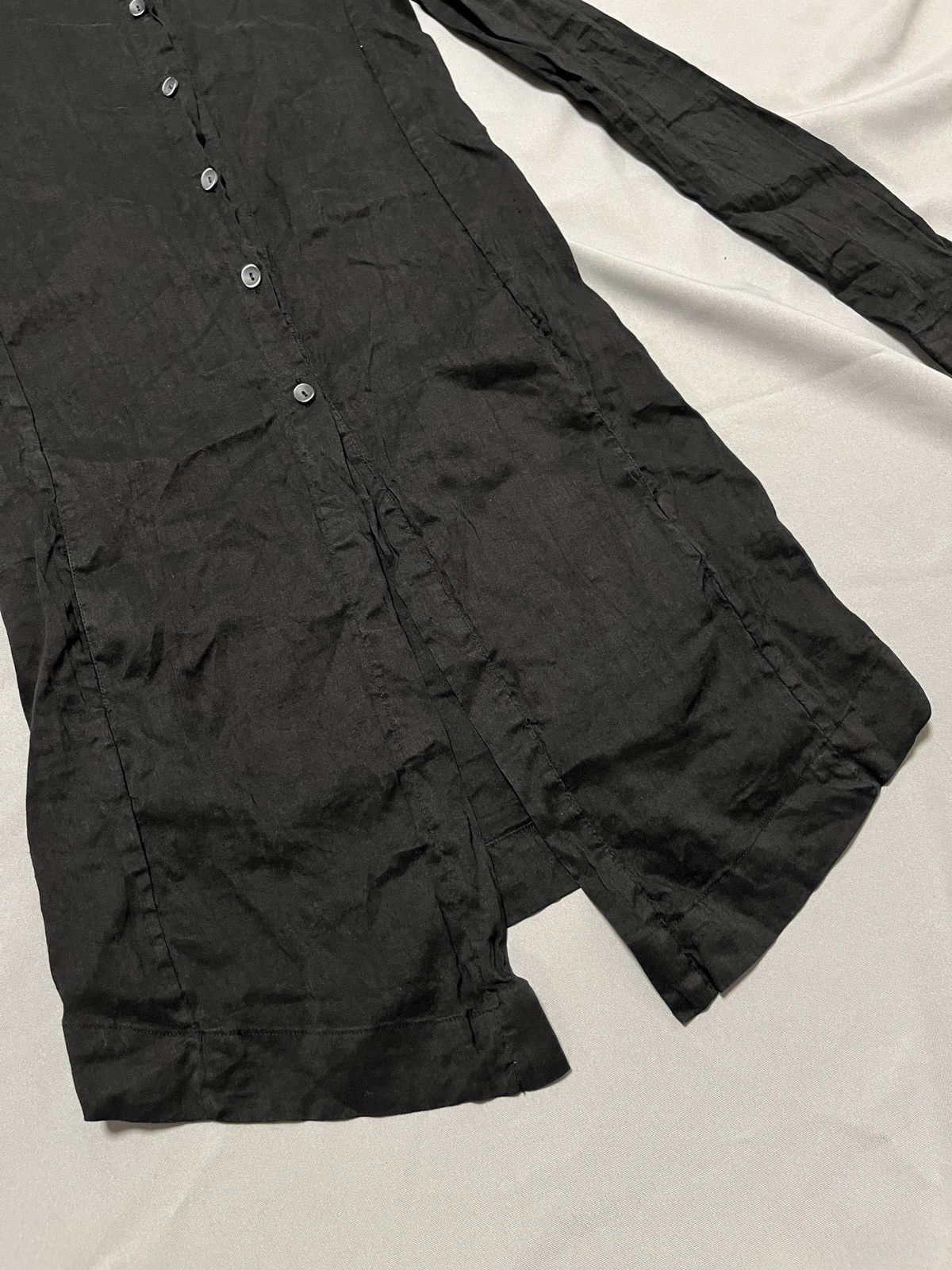 Other Primordial is Primitive Avant Garde Simple Linen Black Coat Size S / US 4 / IT 40 - 7 Thumbnail