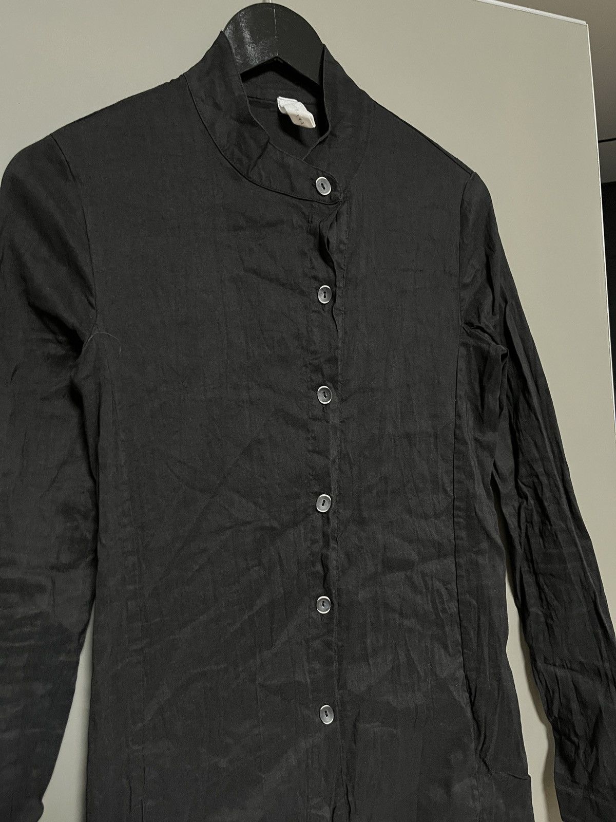 Other Primordial is Primitive Avant Garde Simple Linen Black Coat Size S / US 4 / IT 40 - 18 Thumbnail