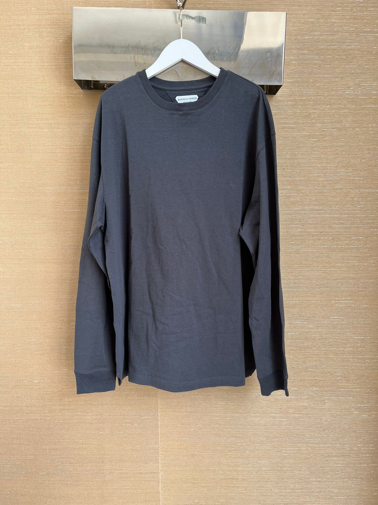 Bottega Veneta T-Shirt Tee, LS Sunrise Light Cotton in Iron Size US M / EU 48-50 / 2 - 2 Thumbnail