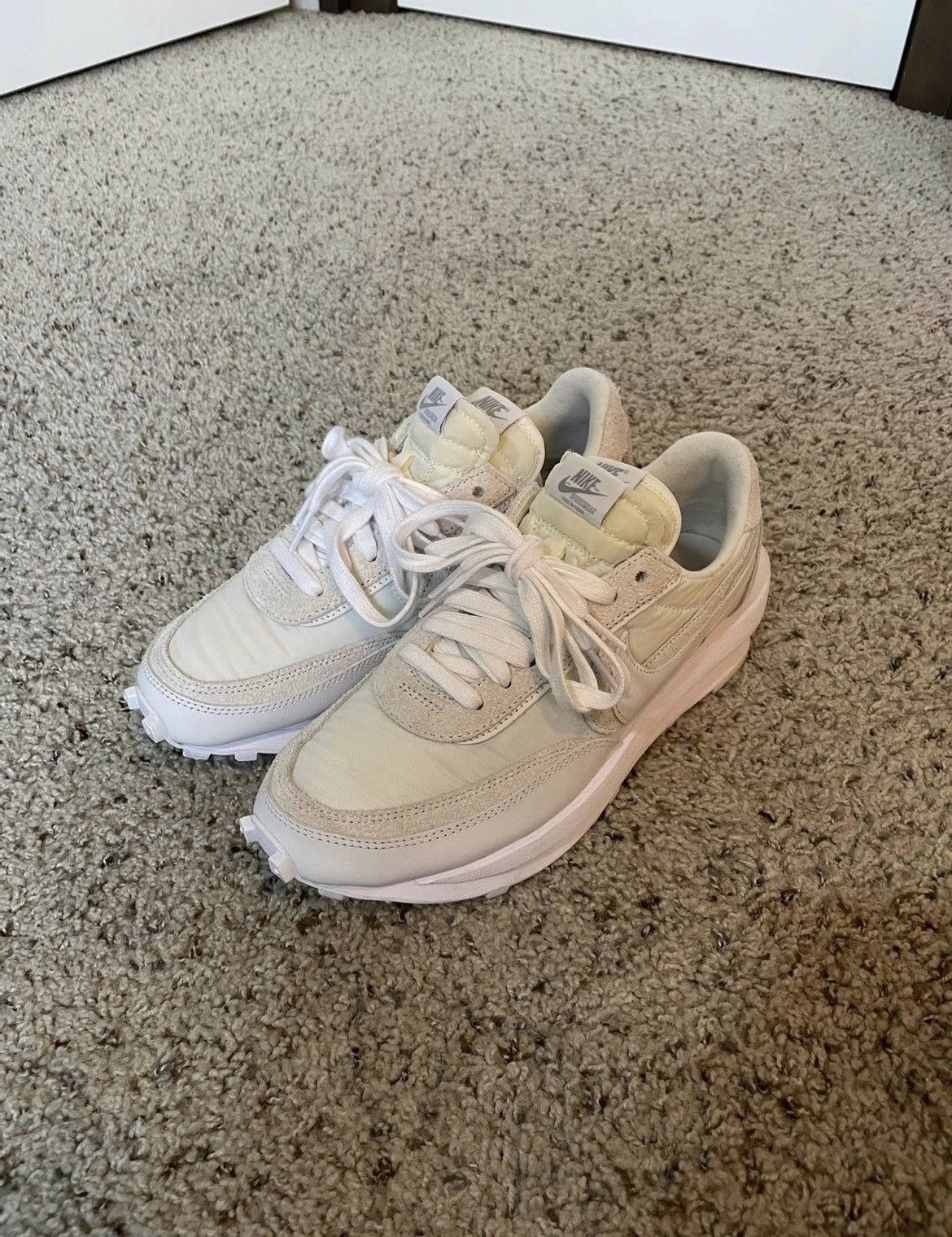Nike × Sacai LD Waffle White Nylon Size US 8.5 / EU 41-42 - 4 Thumbnail
