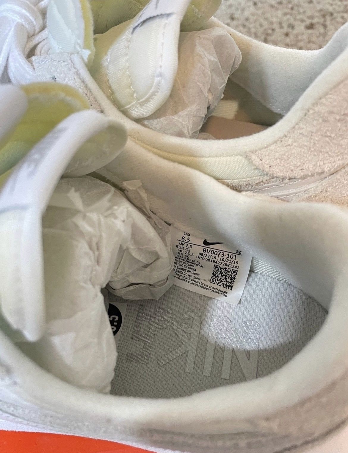 Nike × Sacai LD Waffle White Nylon Size US 8.5 / EU 41-42 - 6 Thumbnail