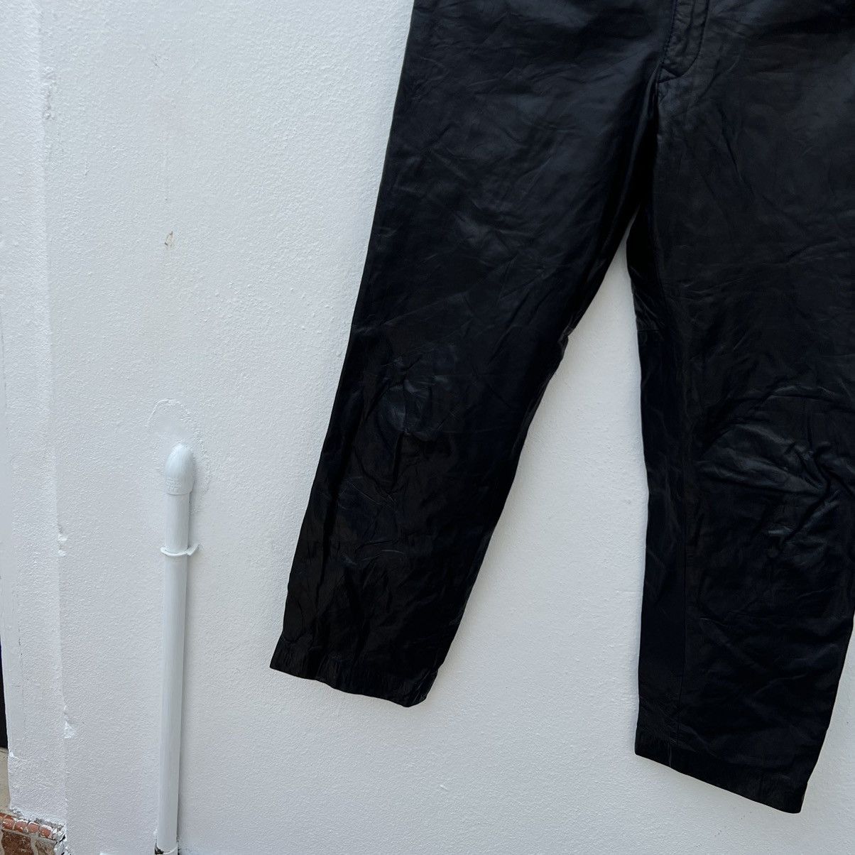 Japanese Brand VINTAGE ULTIMATE BLACK SOFT LEATHER BIKER RIDERS WEAR Size US 30 / EU 46 - 4 Thumbnail