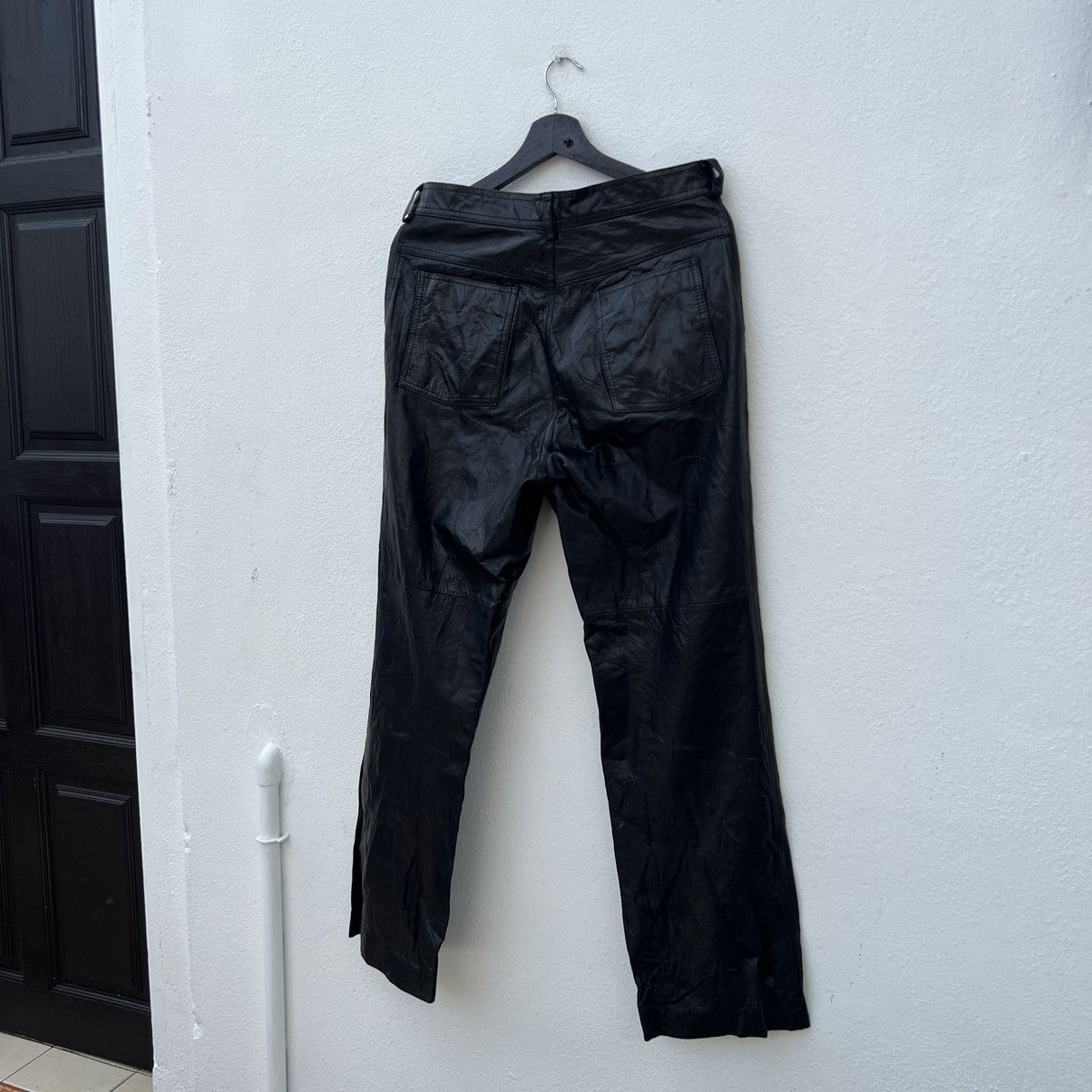 Japanese Brand VINTAGE ULTIMATE BLACK SOFT LEATHER BIKER RIDERS WEAR Size US 30 / EU 46 - 8 Thumbnail