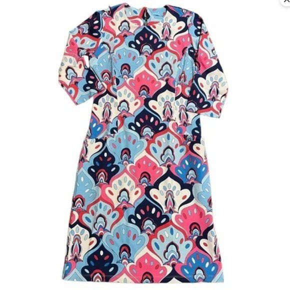 J. Mclaughlin J. McLaughlin Catalyst Dress Psychedelic Sheath Style