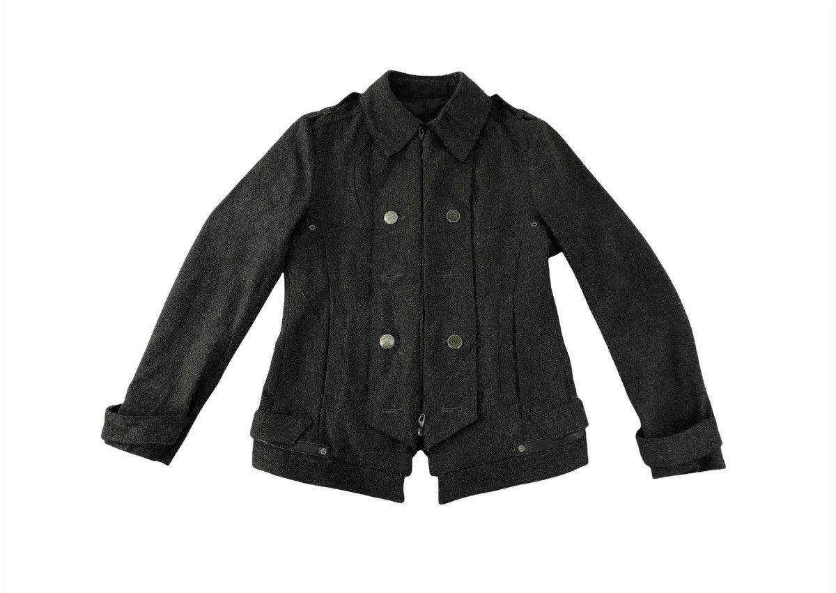 Japanese Brand × PPFM 90s PPFM Wool Thick Biker Jacket Fashion Double Pocket Size US M / EU 48-50 / 2 - 1 Thumbnail