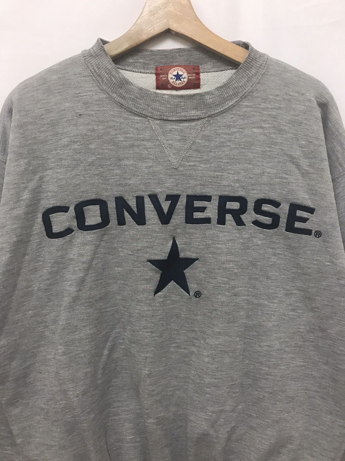 Converse Vintage Converse Sweatshirt Big Logo Size US L / EU 52-54 / 3 - 2 Thumbnail
