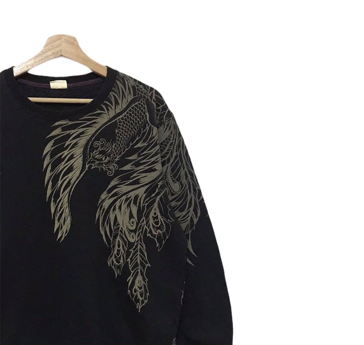 Japanese Brand Vintage Sukajan Phoenix Sweatshirt Big Logo Size US L / EU 52-54 / 3 - 3 Thumbnail