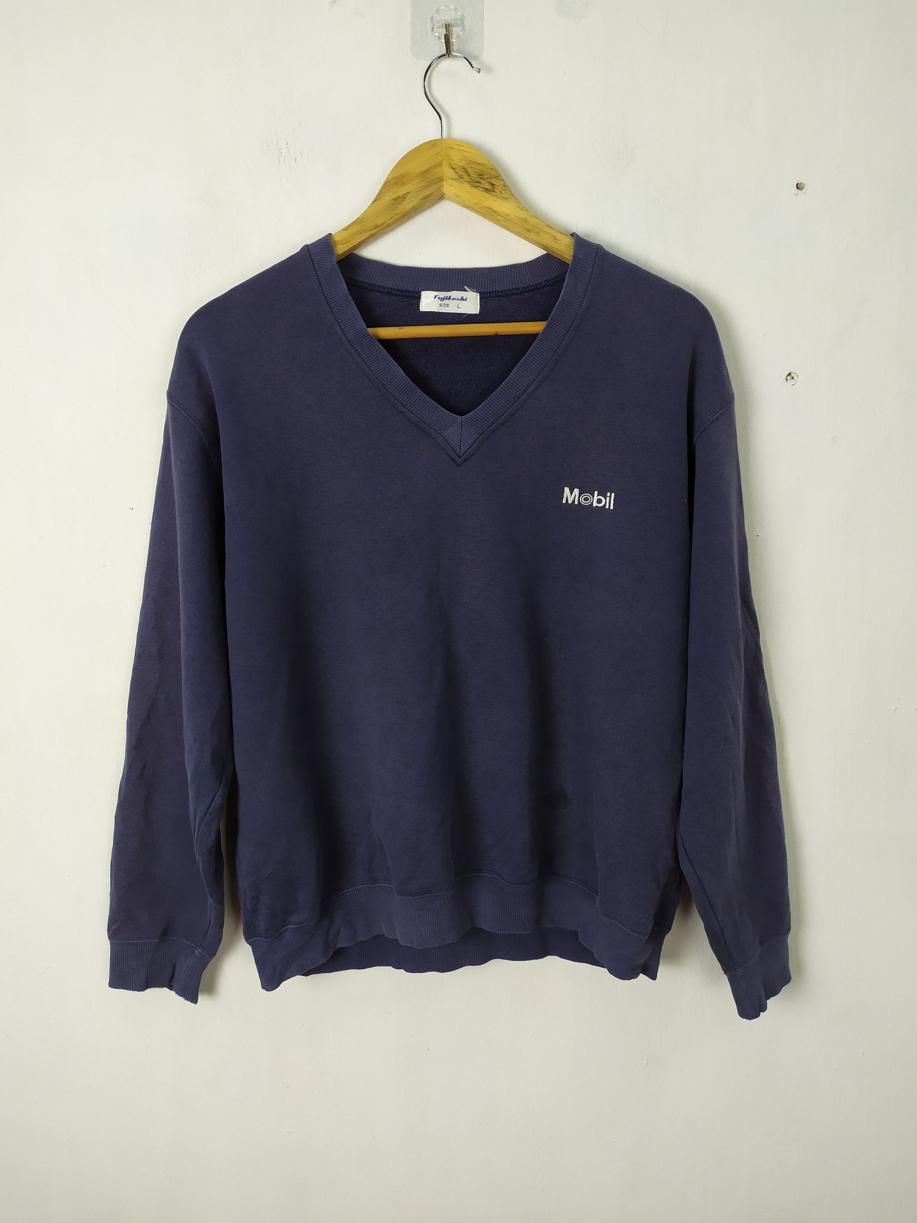 Vintage VINTAGE FUJIKOSHI MOBIL FADED SWEATSHIRT Size US M / EU 48-50 / 2 - 2 Thumbnail