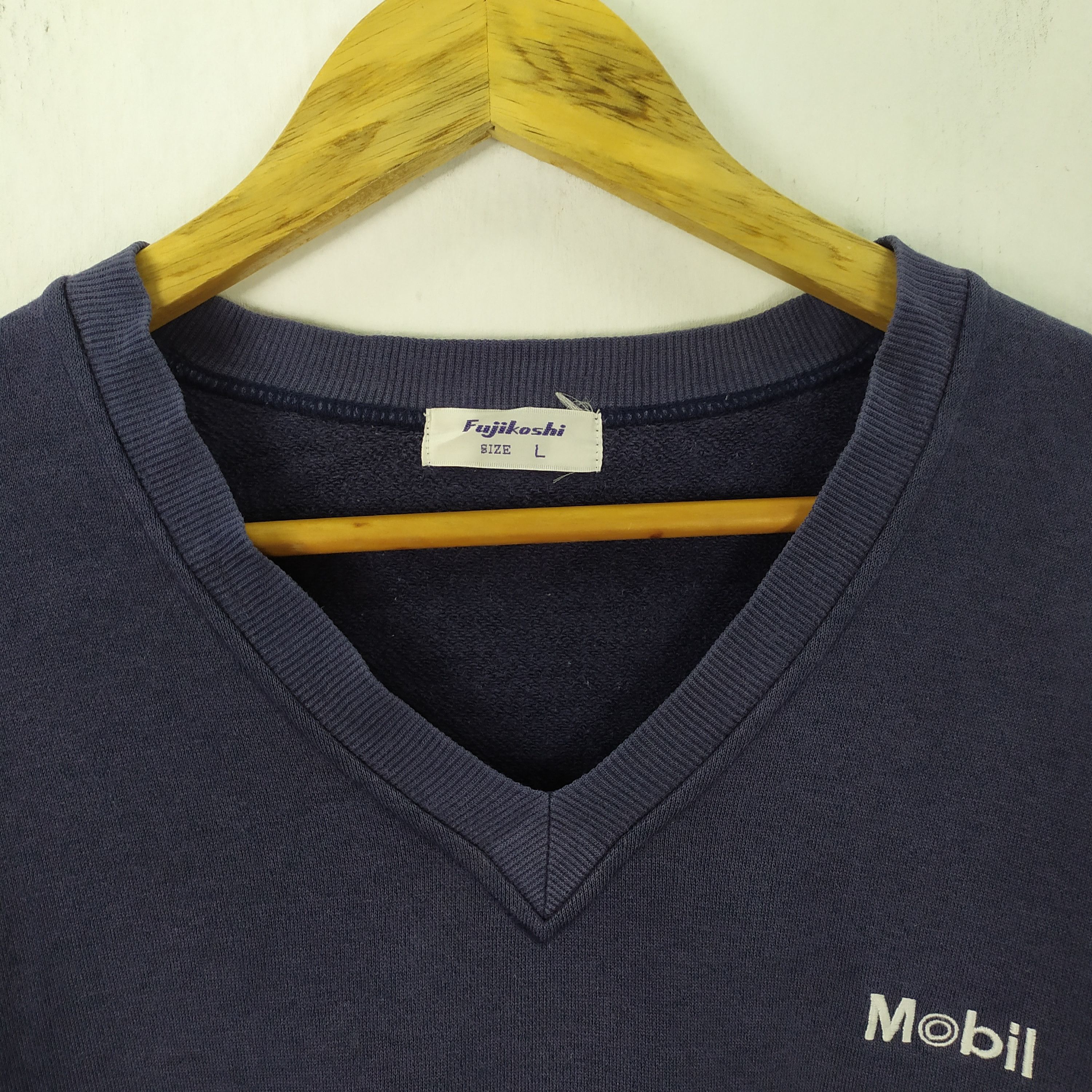 Vintage VINTAGE FUJIKOSHI MOBIL FADED SWEATSHIRT Size US M / EU 48-50 / 2 - 8 Thumbnail