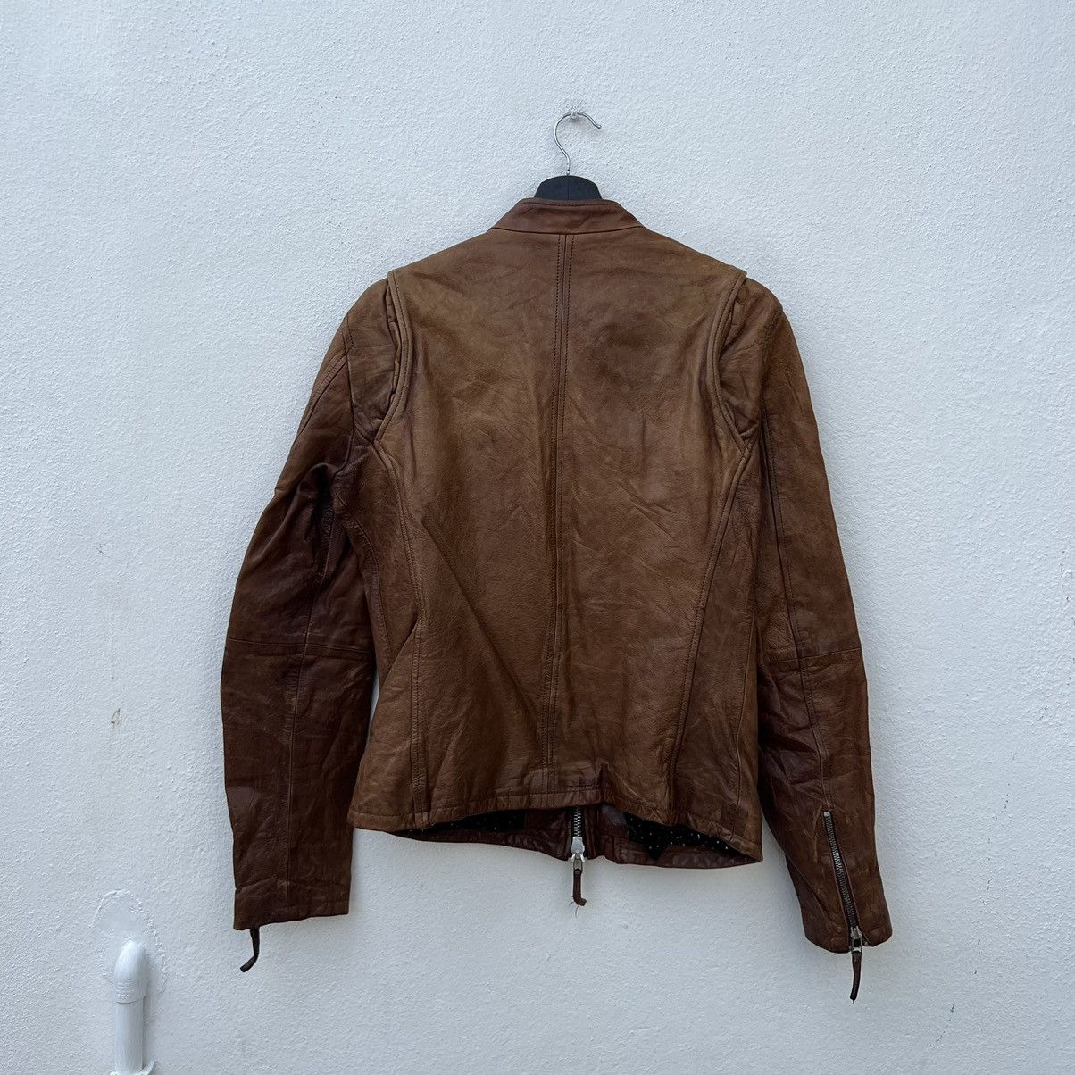 Japanese Brand LEATHER JACKET BIKER PARACHUTE VANQUISH TOKYO JAPAN Size US M / EU 48-50 / 2 - 10 Thumbnail