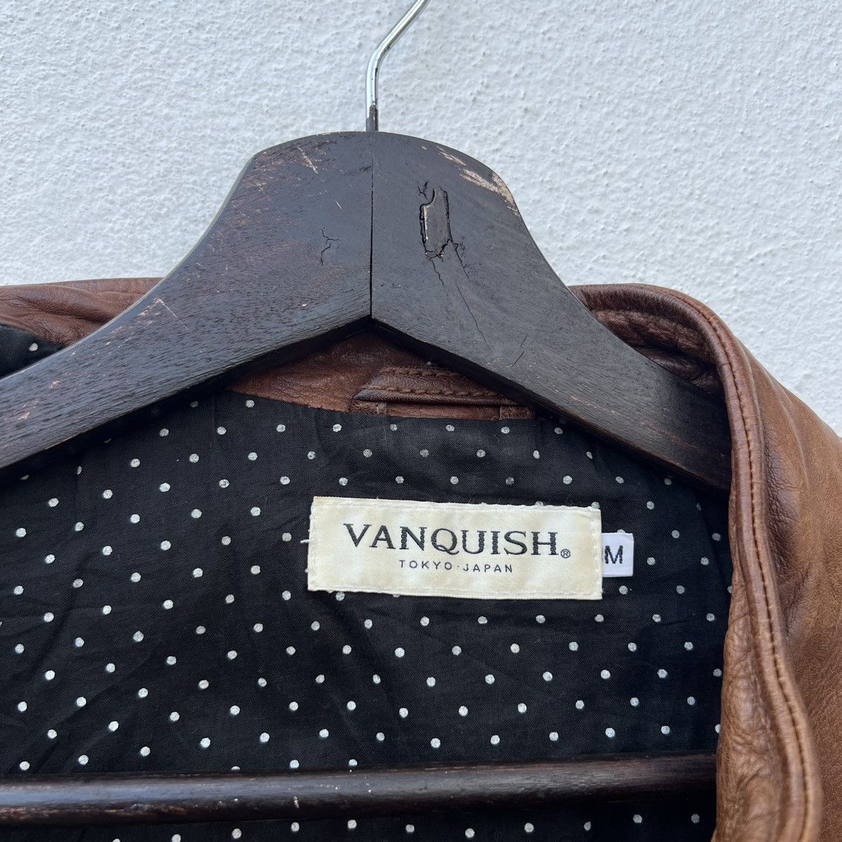Japanese Brand LEATHER JACKET BIKER PARACHUTE VANQUISH TOKYO JAPAN Size US M / EU 48-50 / 2 - 14 Thumbnail