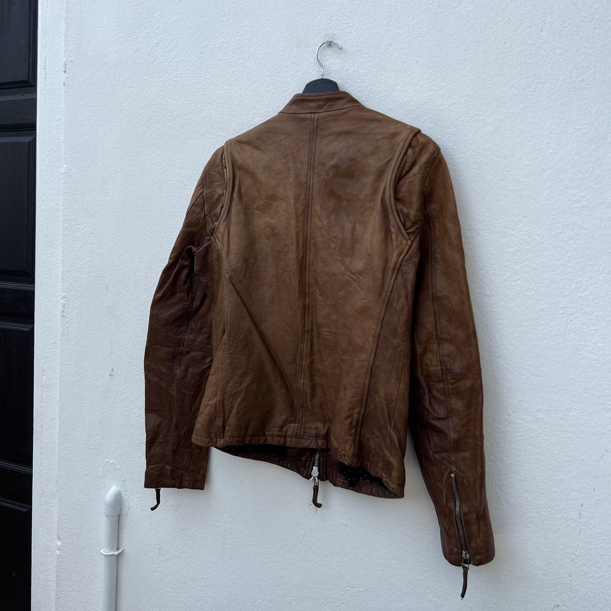 Japanese Brand LEATHER JACKET BIKER PARACHUTE VANQUISH TOKYO JAPAN Size US M / EU 48-50 / 2 - 11 Thumbnail