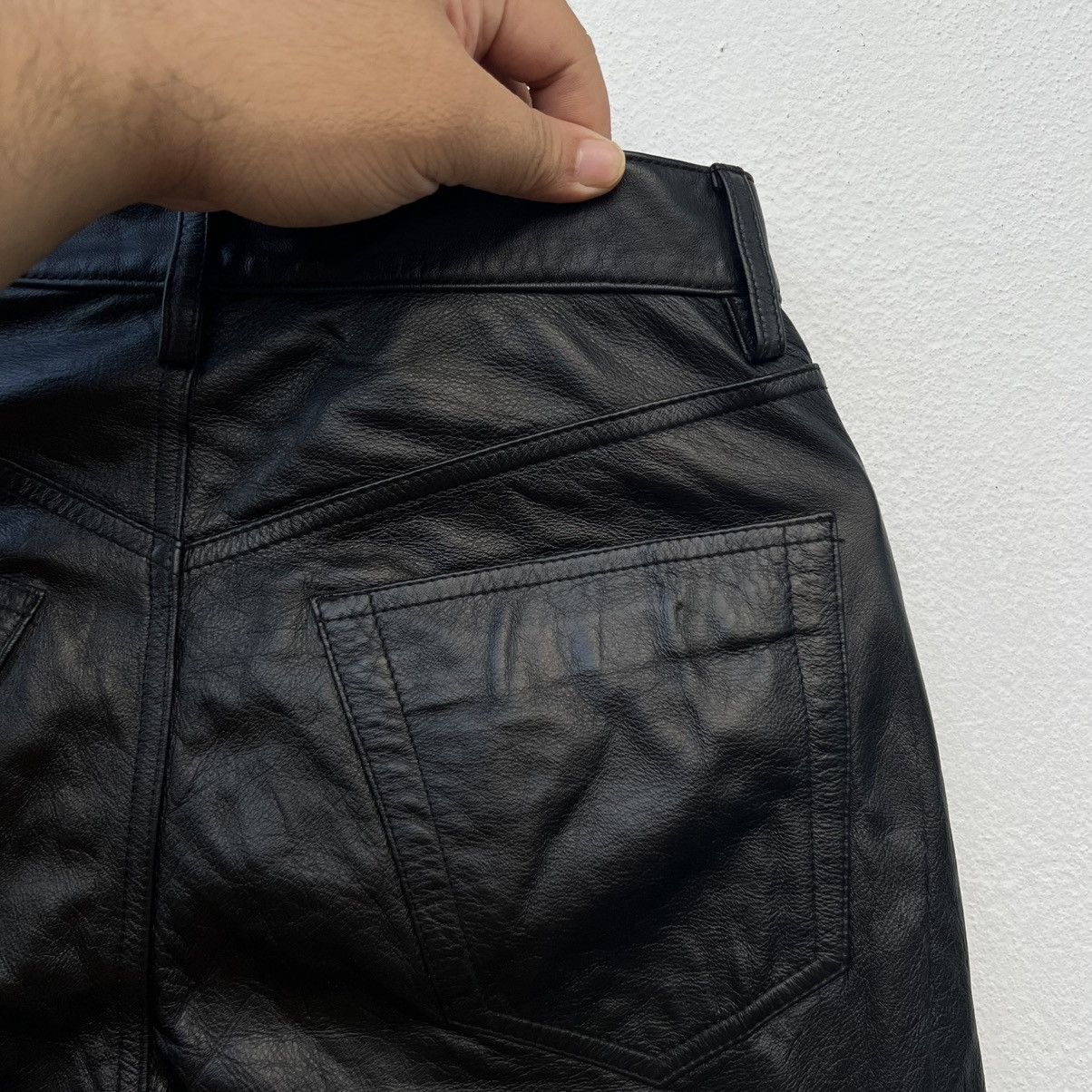 Japanese Brand VINTAGE LOUIS CHAVLON HOMME SOFT LEATHER PANTS BIKERS WEAR Size US 29 - 9 Thumbnail