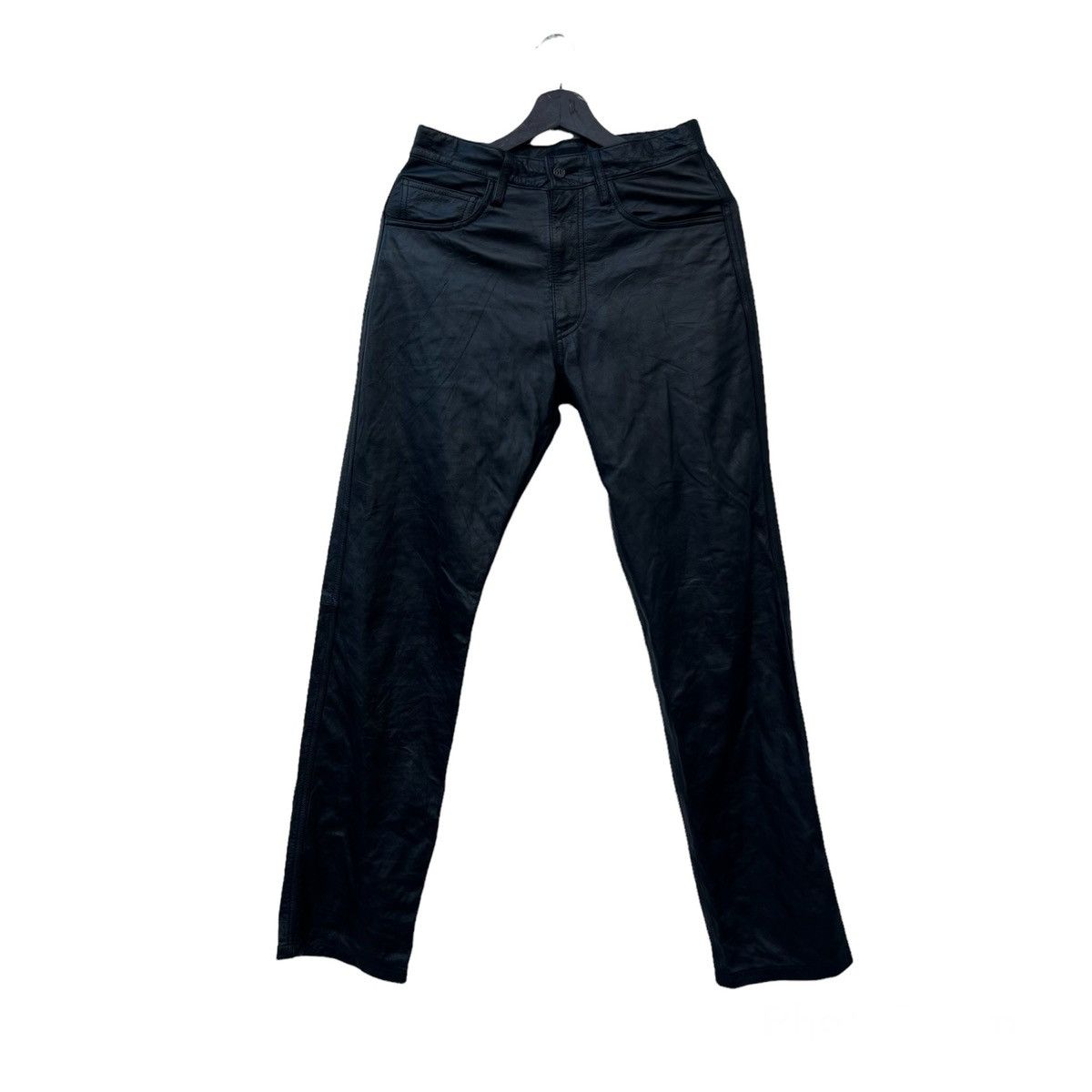 Japanese Brand VINTAGE LOUIS CHAVLON HOMME SOFT LEATHER PANTS BIKERS WEAR Size US 29 - 1 Thumbnail