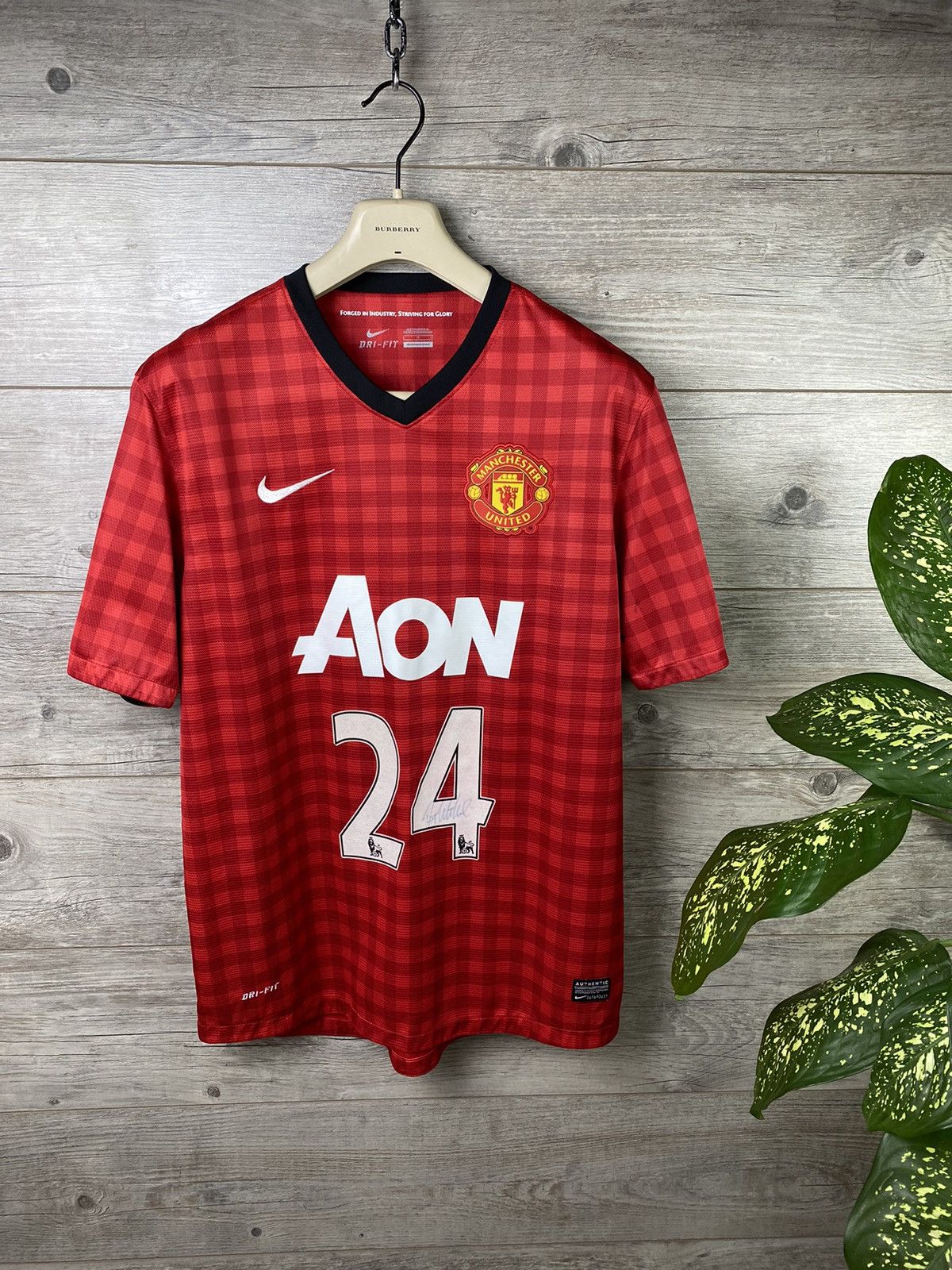 Nike × Vintage Vintage Nike Manchester United Plaid Red size L Size US L / EU 52-54 / 3 - 3 Thumbnail