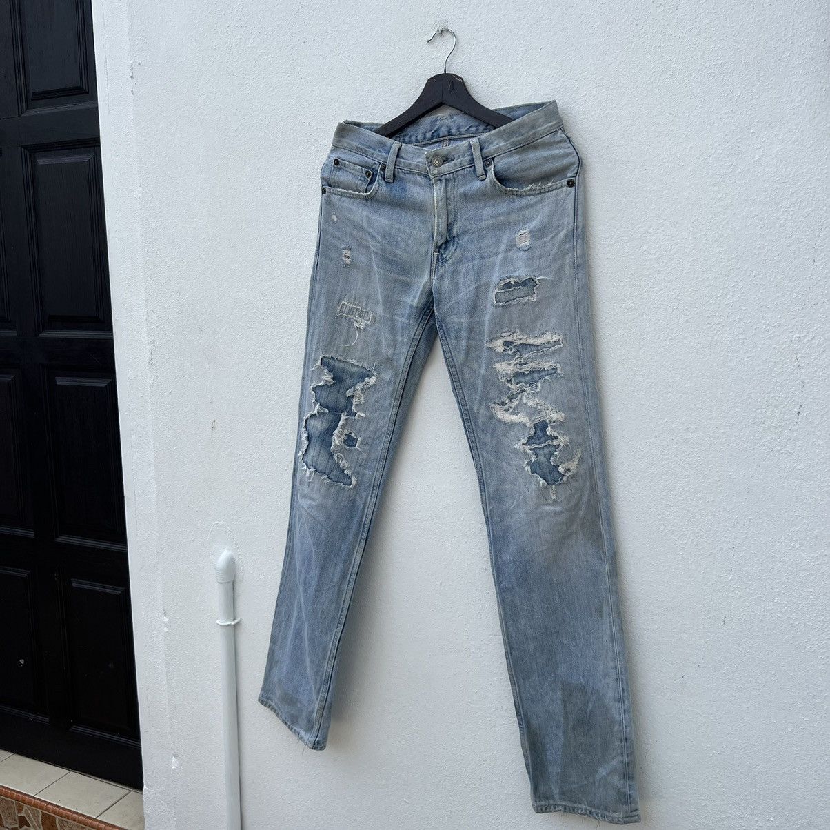 Levi's VINTAGE LEVI’S DISTRESSED DESIGN PUNK STYLE WEAR Size US 28 / EU 44 - 2 Thumbnail