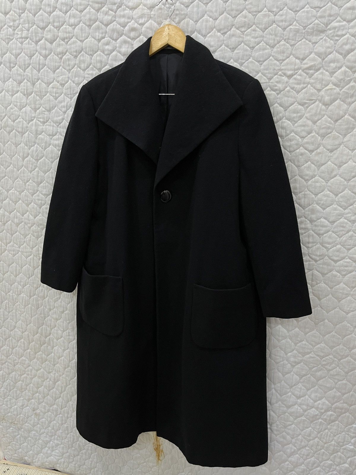 Yohji Yamamoto (Eeee). YOHJI YAMAMOTO LONG COAT Size M / US 6-8 / IT 42-44 - 2 Thumbnail
