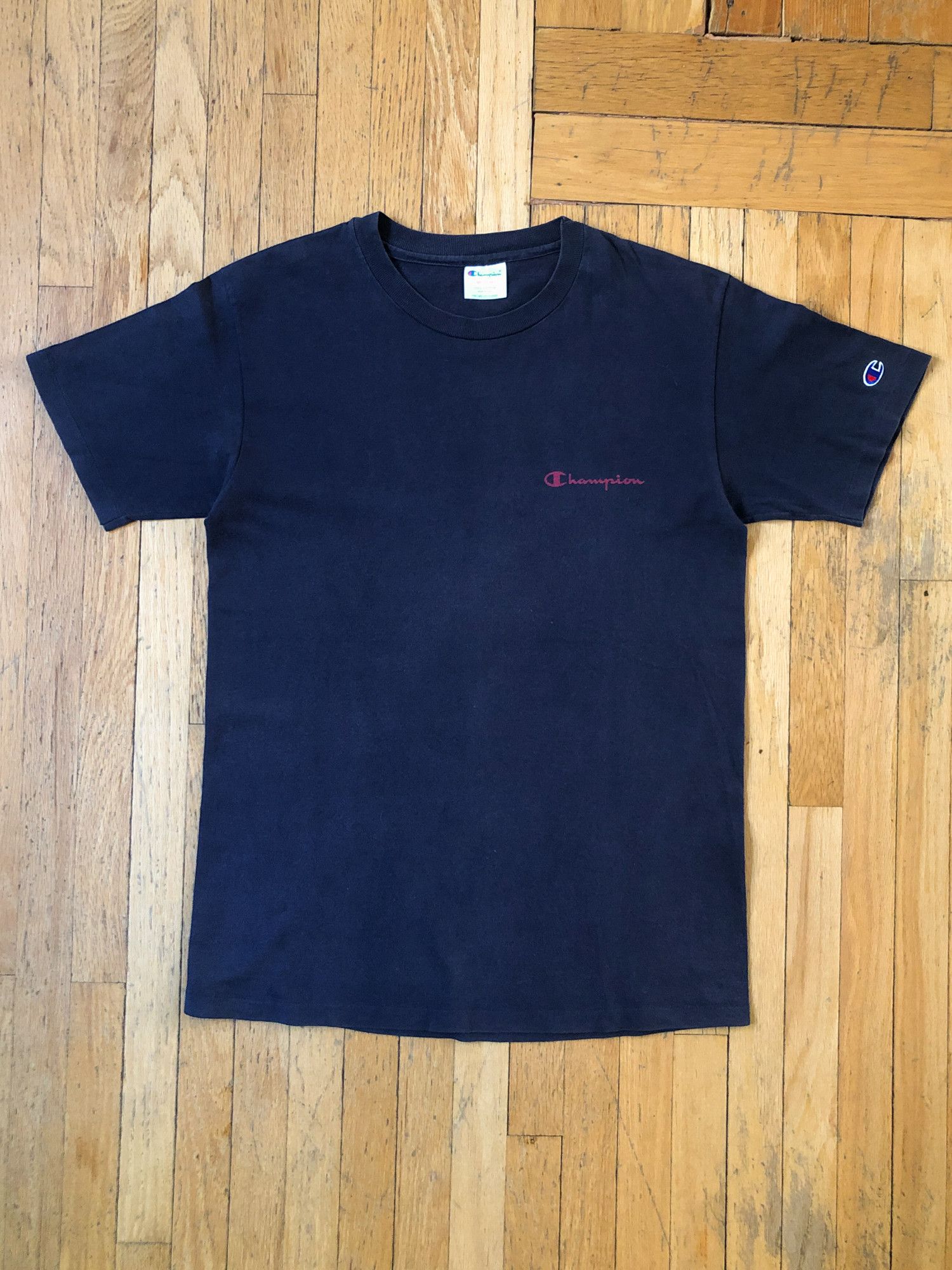 Champion × Vintage 90s Single Stitch Faded Wrap Around Champion T-Shirt Size US M / EU 48-50 / 2 - 4 Thumbnail