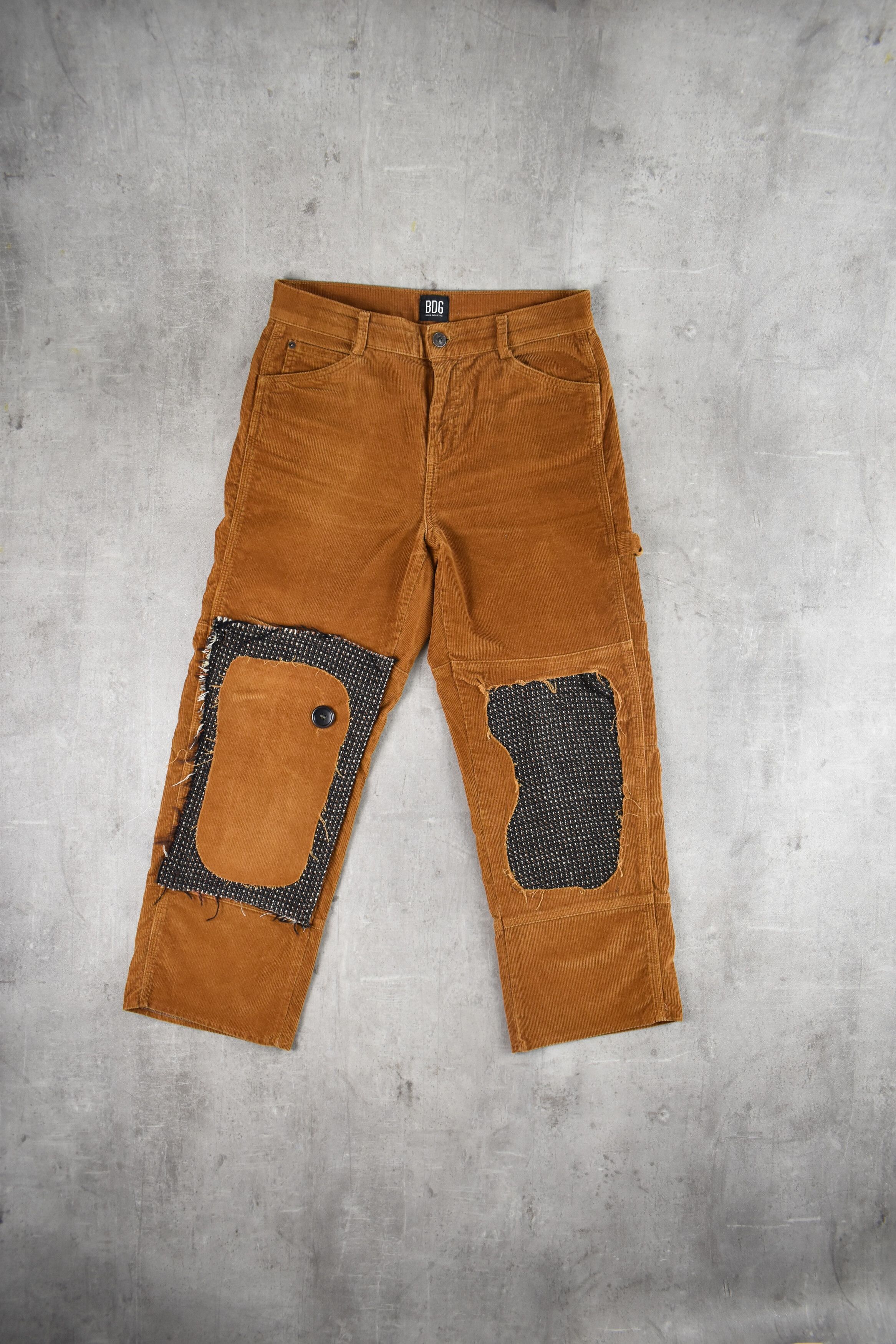 Japanese Brand Handmade Patchwork Reconstructed Trouser Needles Greg Lauren Size US 30 / EU 46 - 5 Thumbnail