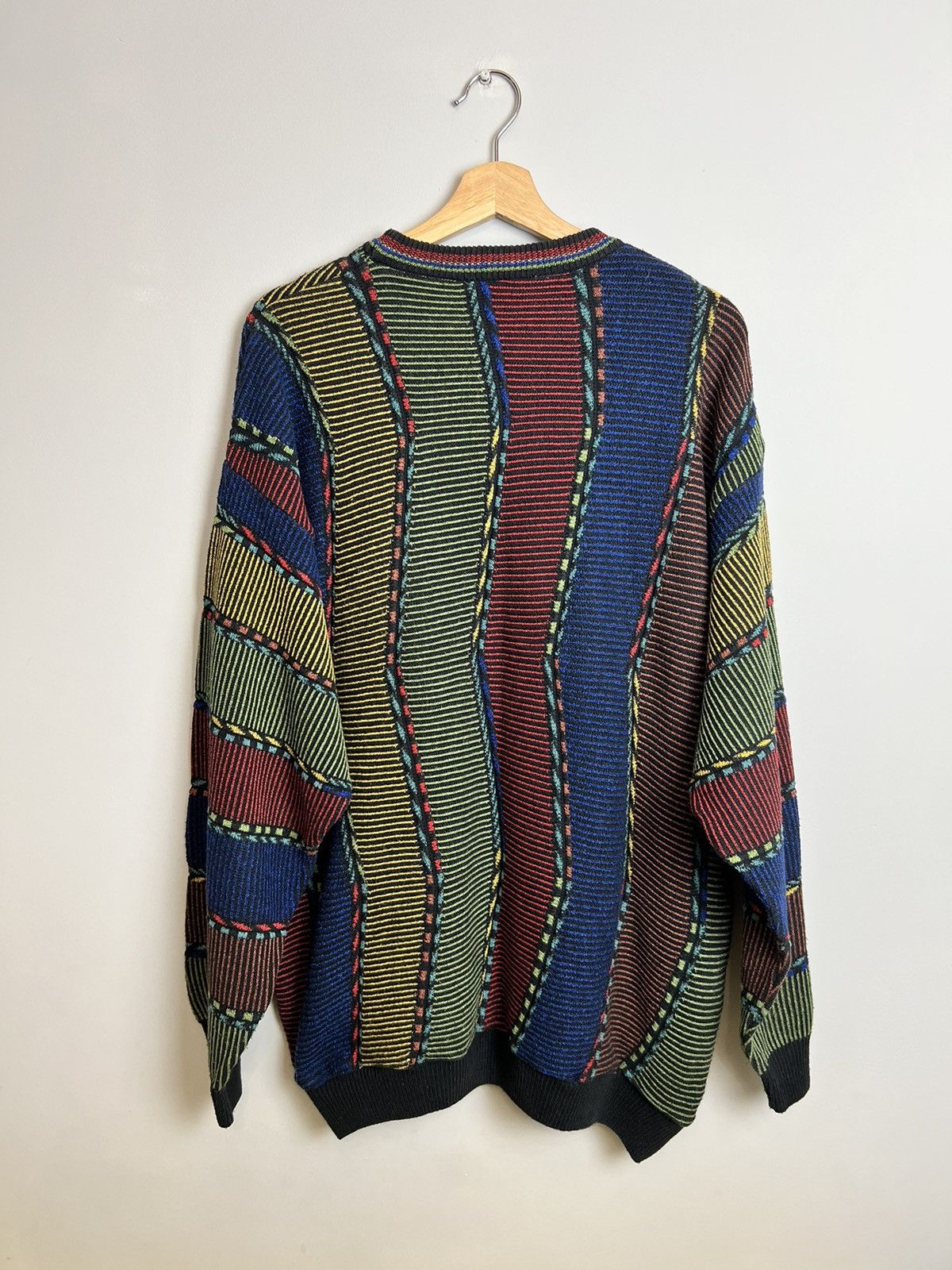 Vintage Rare Vintage Cable Knit Sweatshirt Like Coogi Avant Garde Size US XL / EU 56 / 4 - 3 Thumbnail