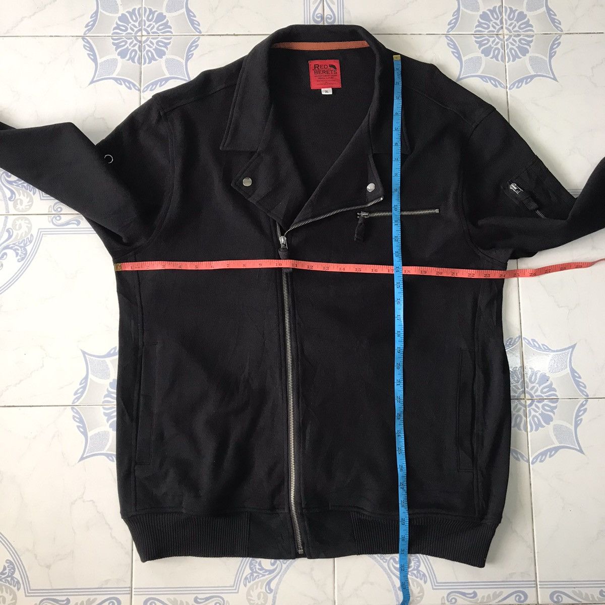 Japanese Brand Red Berets Double Colar Style Jacket Military Concept Wear Size US XL / EU 56 / 4 - 13 Thumbnail