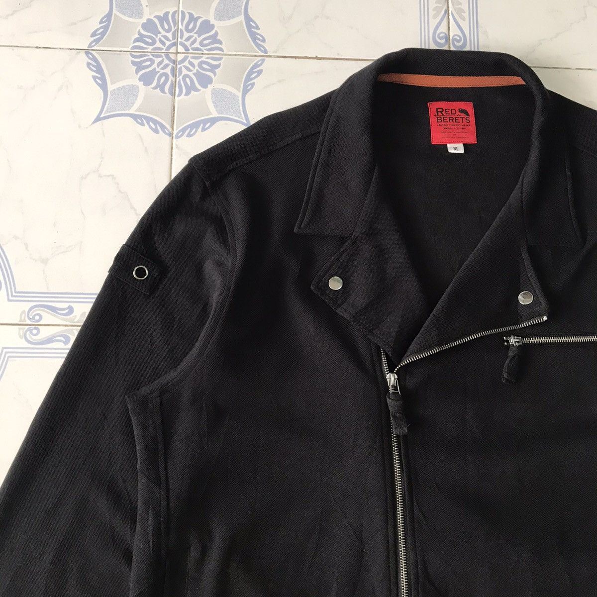 Japanese Brand Red Berets Double Colar Style Jacket Military Concept Wear Size US XL / EU 56 / 4 - 6 Thumbnail