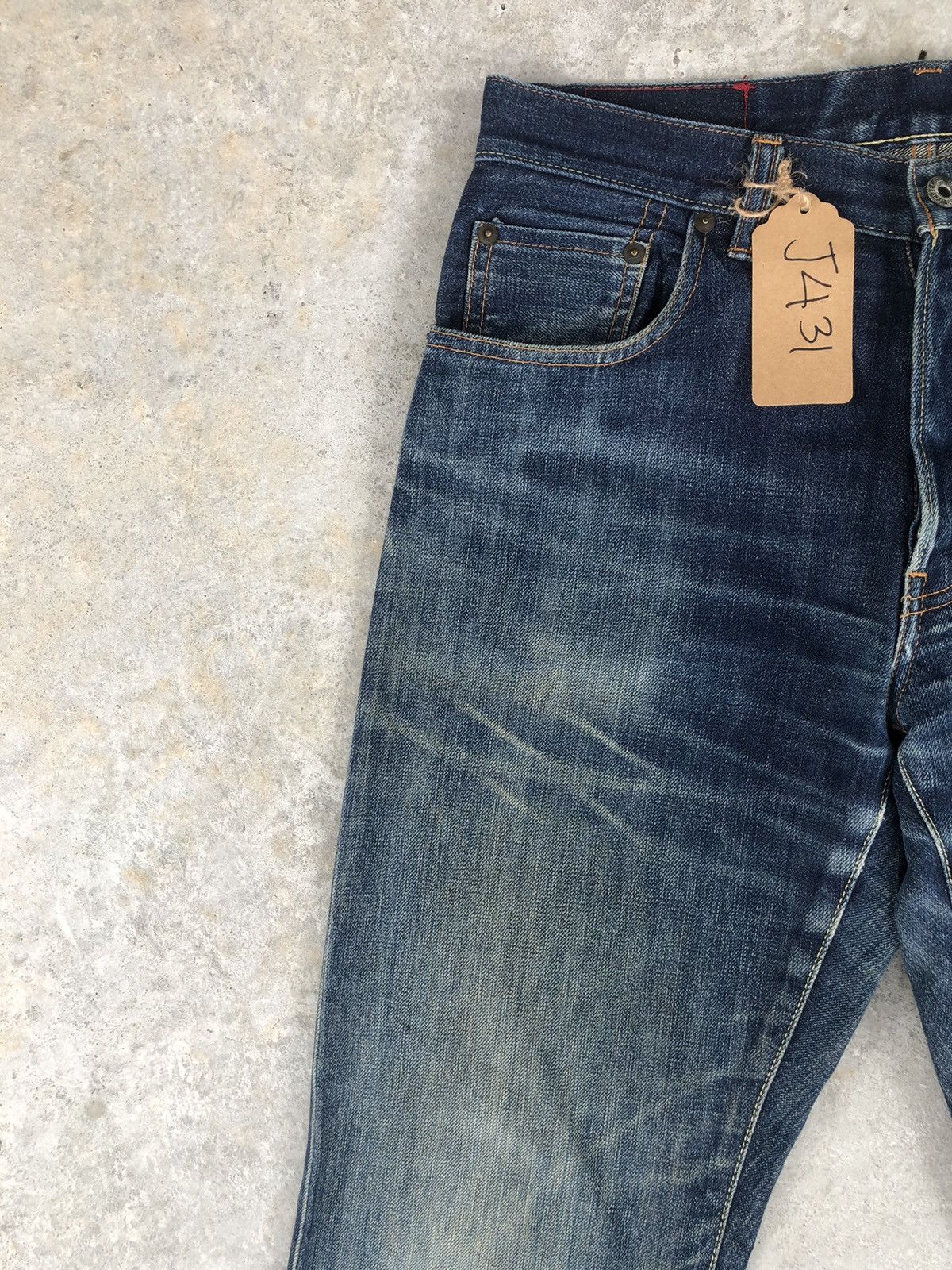 PPFM PPFM Selvedge Denim Distressed Jeans Size US 31 - 4 Thumbnail